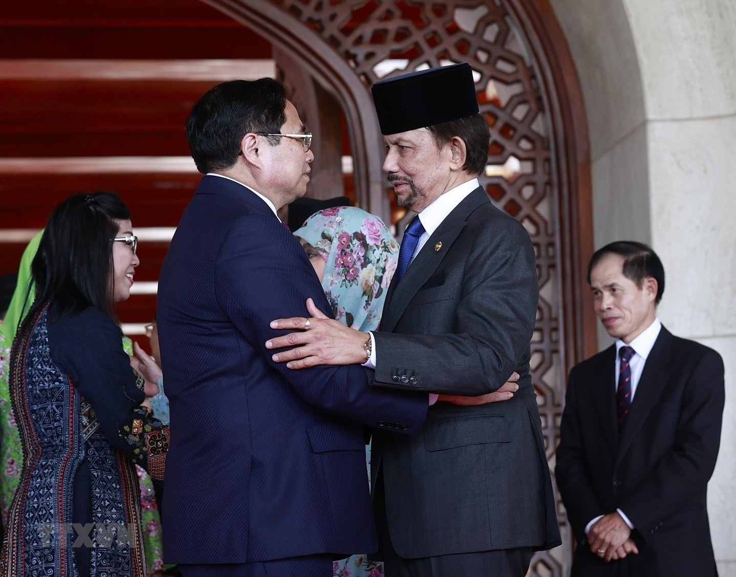El premier vietnamita Pham Minh Chinh y el Sultán de Brunei, Haji Hassanal Bolkiah El premier vietnamita Pham Minh Chinh y el Sultán de Brunei, Haji Hassanal Bolkiah