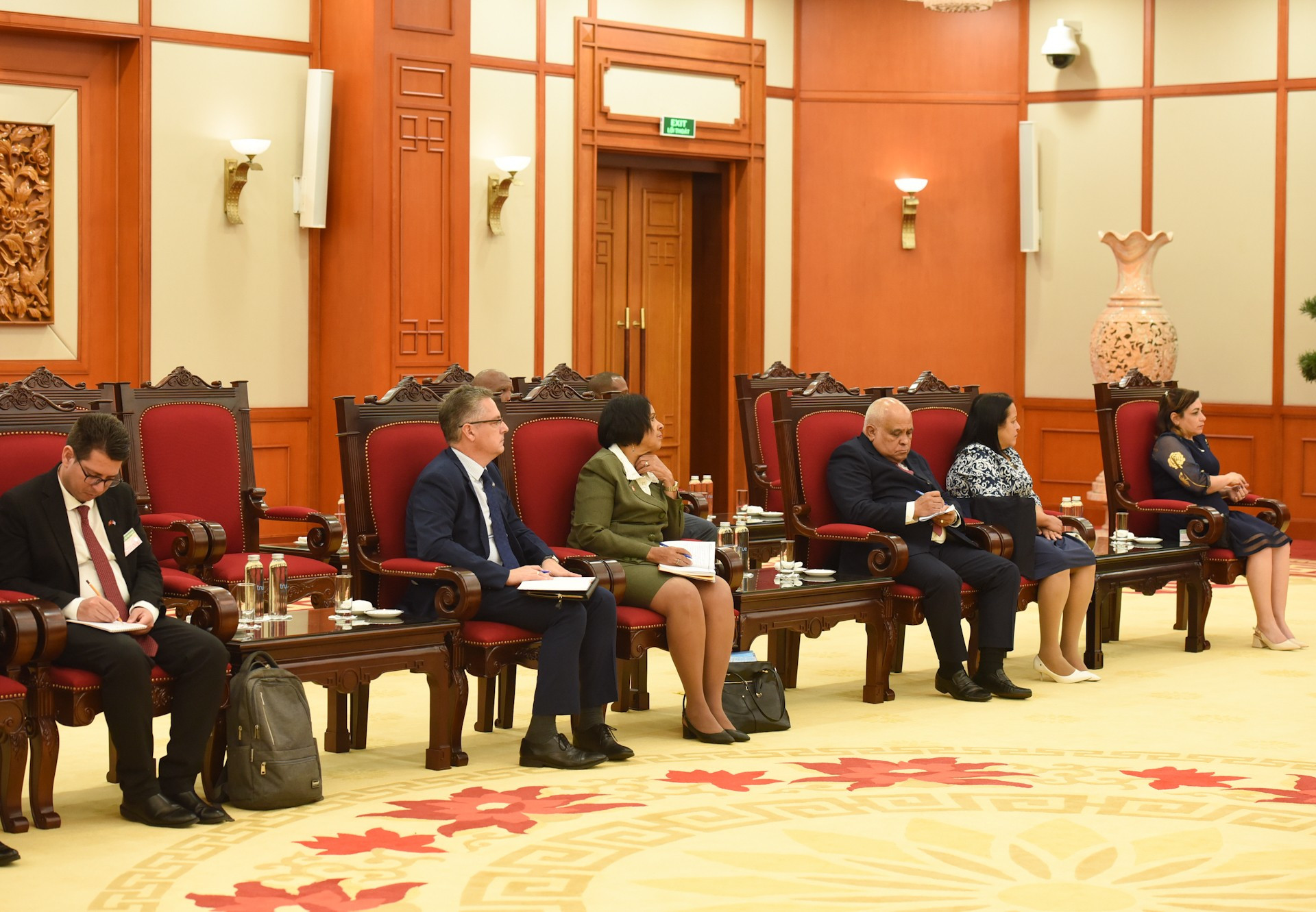 Delegados cubanos en la cita.