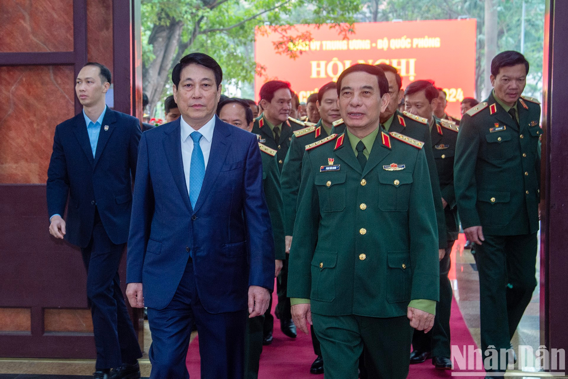 El presidente Luong Cuong en la cita. El presidente Luong Cuong en la cita.
