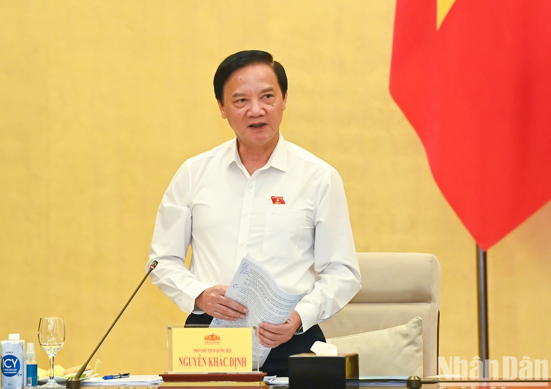 El vicepresidente de la Asamblea Nacional vietnamita, Nguyen Khac Dinh. El vicepresidente de la Asamblea Nacional vietnamita, Nguyen Khac Dinh.