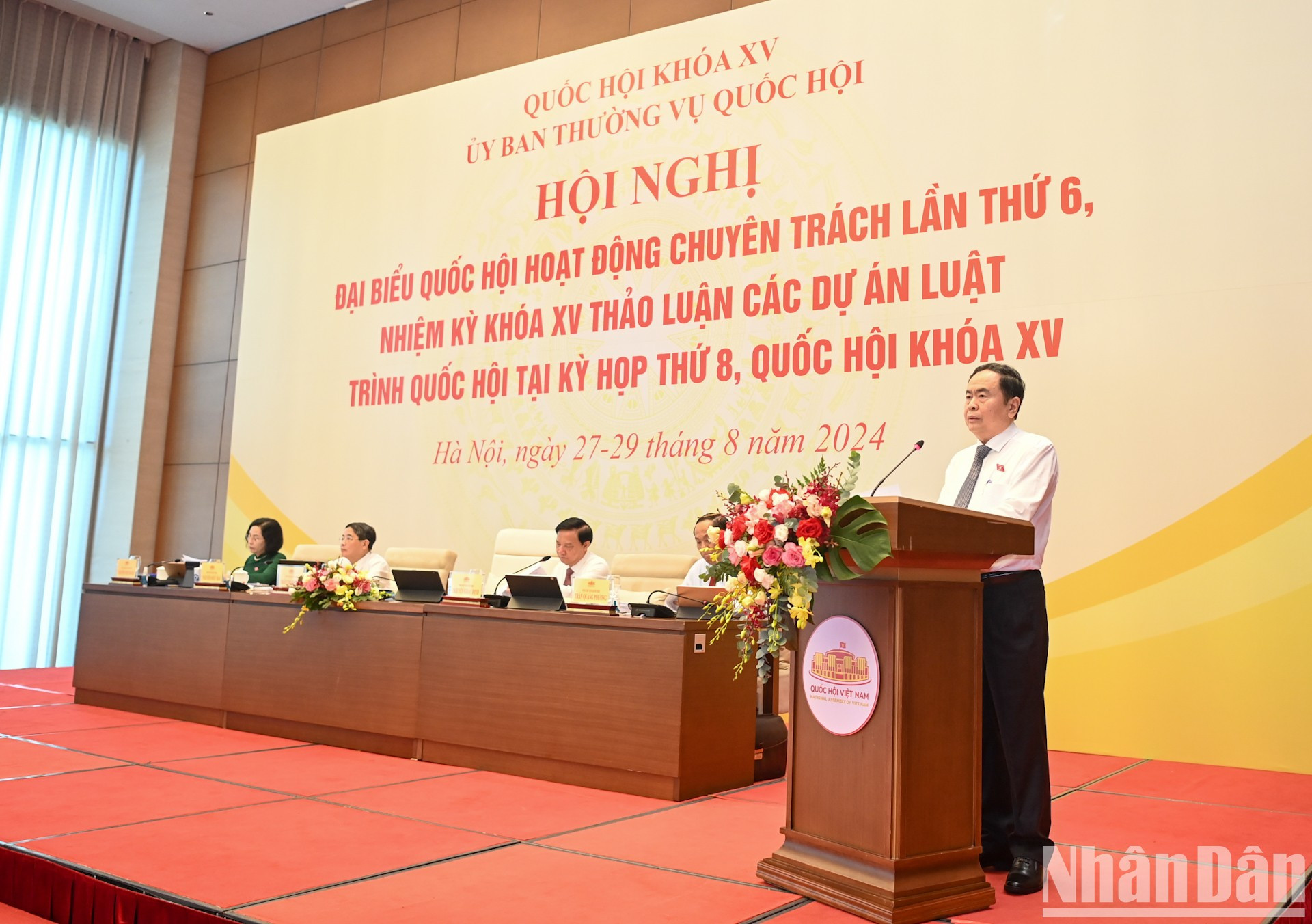 El titular del Legislativo, Tran Thanh Man, interviene en la cita. El titular del Legislativo, Tran Thanh Man, interviene en la cita.