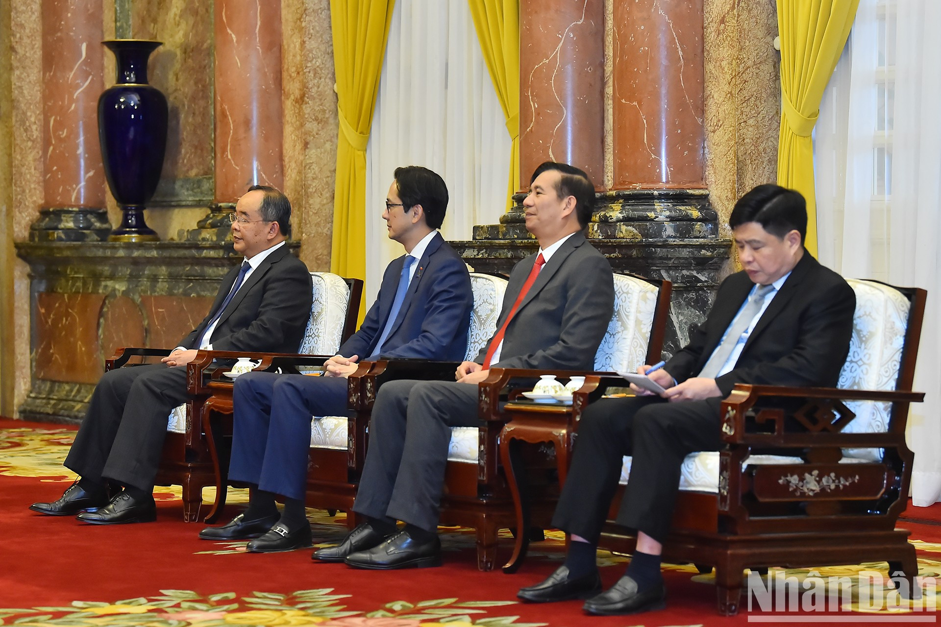 Delegados vietnamitas en el evento.