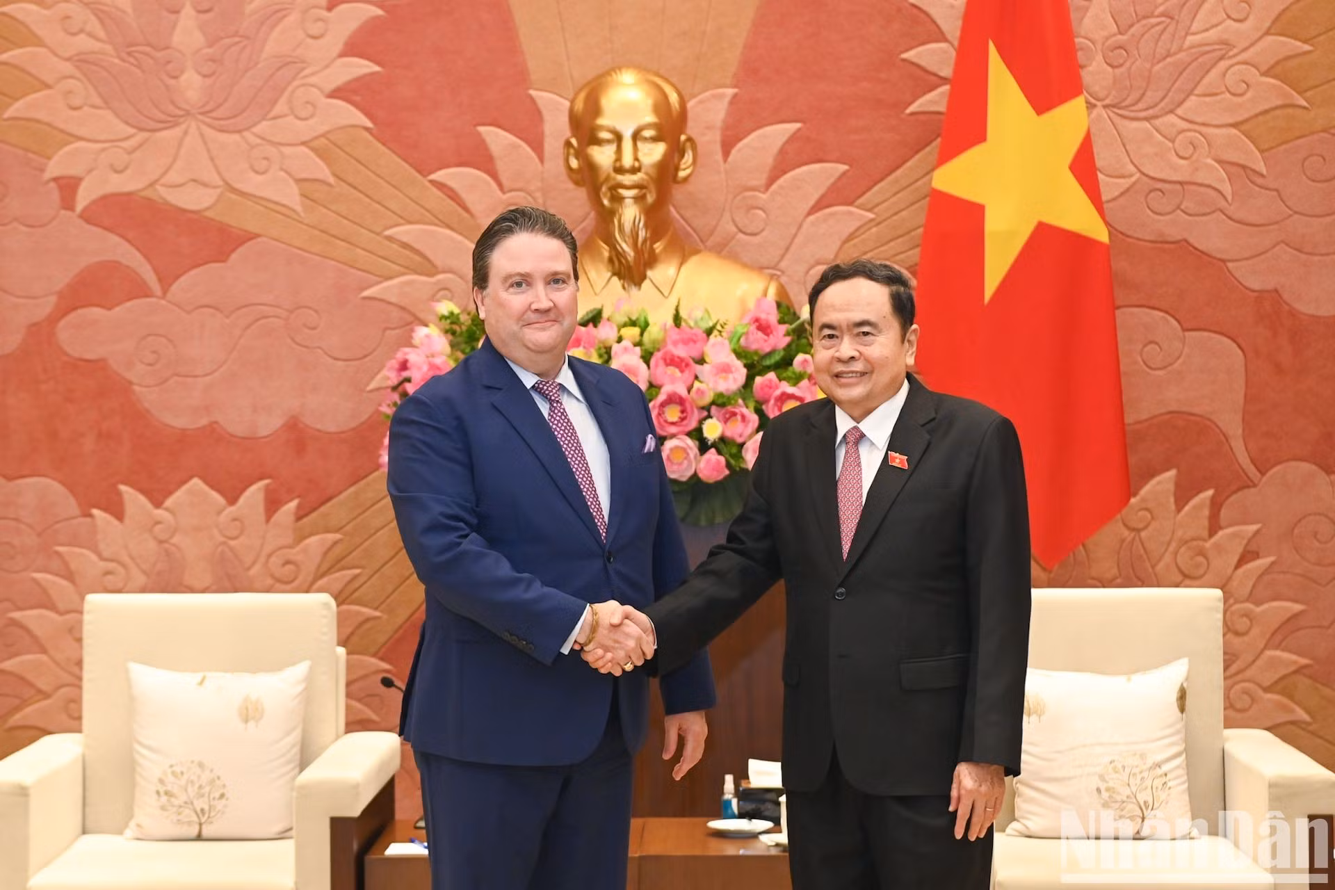 [Foto] Presidente del Parlamento vietnamita recibe a embajador de Estados Unidos