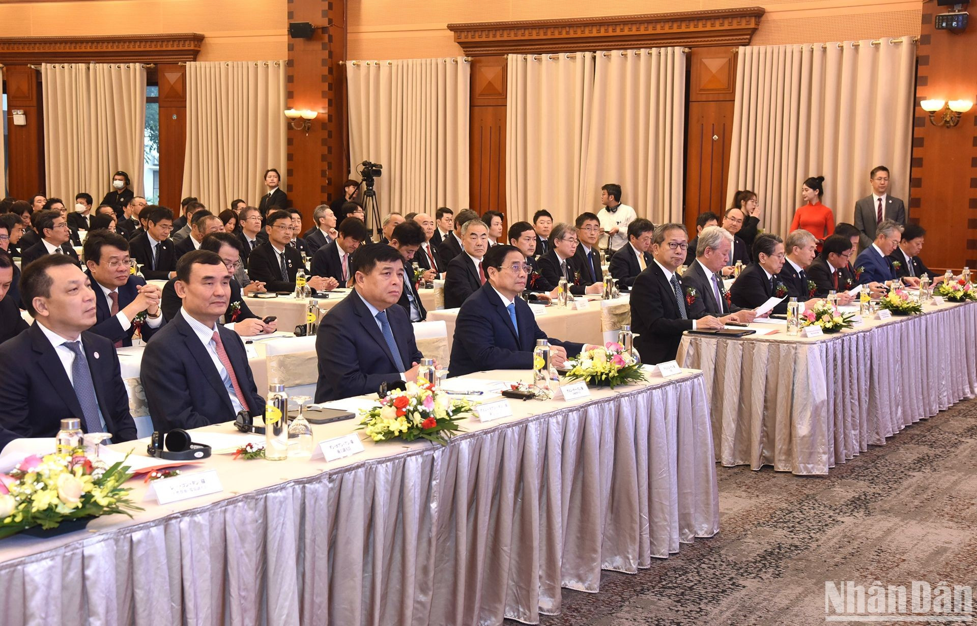 El premier vietnamita Pham Minh Chinh en el acto.