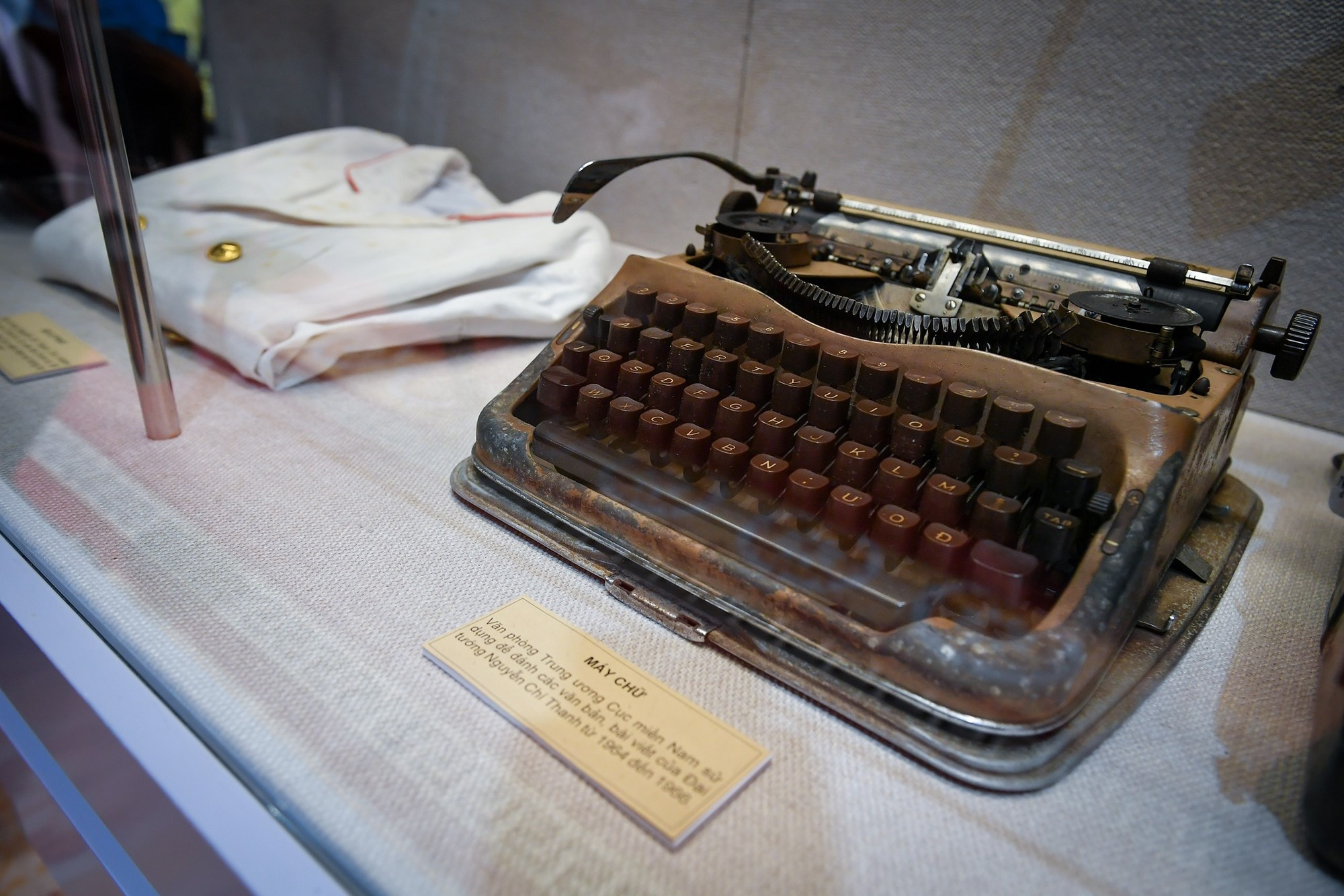 La máquina de escribir que usó el general Nguyen Chi Thanh de 1964 a 1966.