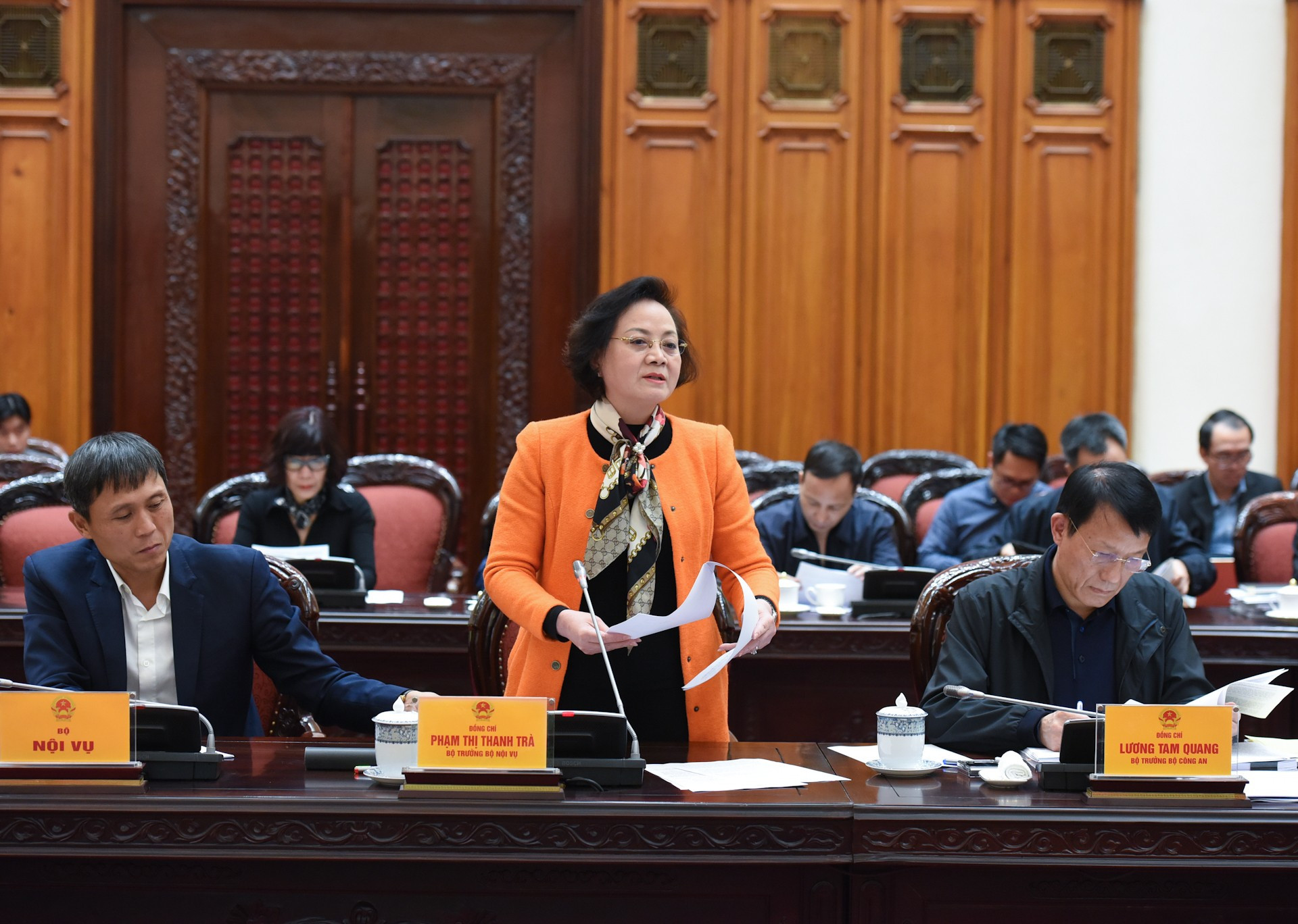 La ministra del Interior, Pham Thi Thanh Tra.