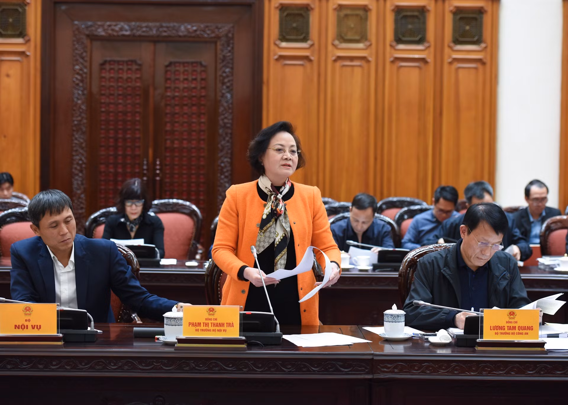 La ministra del Interior, Pham Thi Thanh Tra.