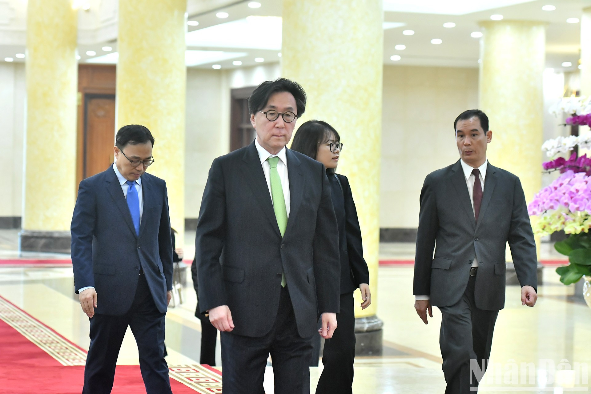 El asesor especial para Asuntos Exteriores y Seguridad y enviado especial del presidente de Corea del Sur, Chang Ho-jin, en el evento.