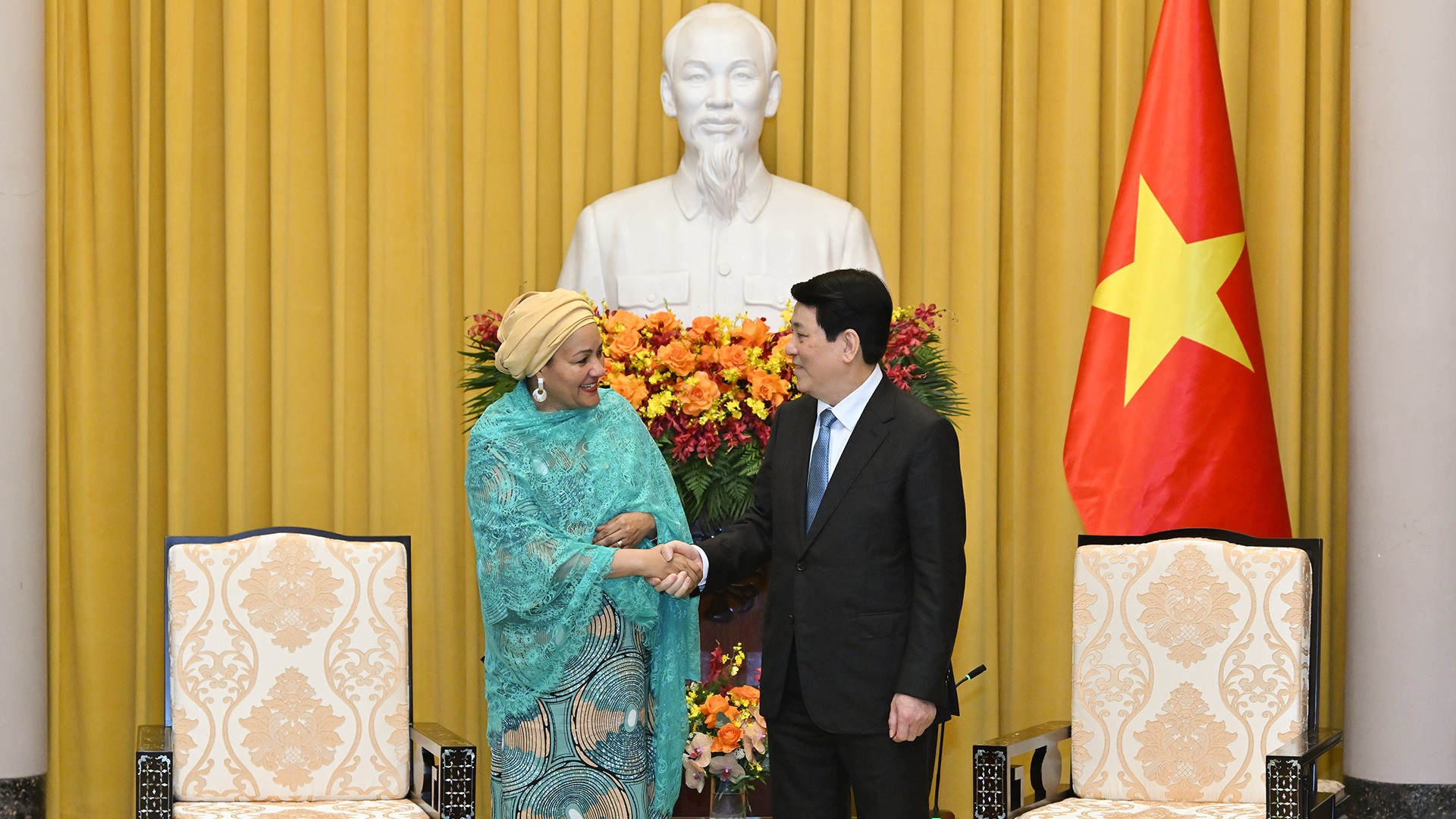 [Foto] Presidente de Vietnam recibe a vicesecretaria general de la ONU