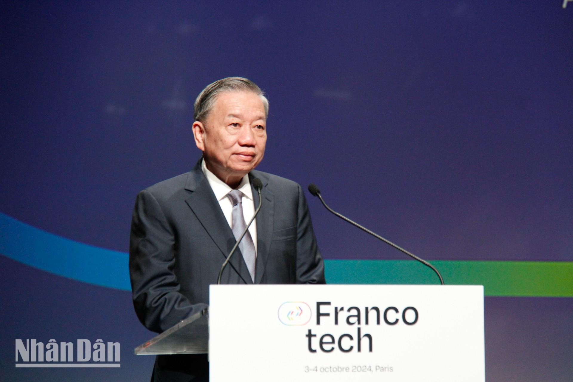 El secretario general del PCV y presidente de Vietnam, To Lam, afirma que Vietnam está creando un entorno empresarial y de inversión cada vez más favorable, con muchas políticas preferenciales atractivas y una posición muy favorable para ayudar a las empresas de la comunidad francófona a continuar expandiéndose y desarrollándose hasta convertirse en las empresas líderes en el mundo. (Foto: MINH DUY) El secretario general del PCV y presidente de Vietnam, To Lam, afirma que Vietnam está creando un entorno empresarial y de inversión cada vez más favorable, con muchas políticas preferenciales atractivas y una posición muy favorable para ayudar a las empresas de la comunidad francófona a continuar expandiéndose y desarrollándose hasta convertirse en las empresas líderes en el mundo. (Foto: MINH DUY)