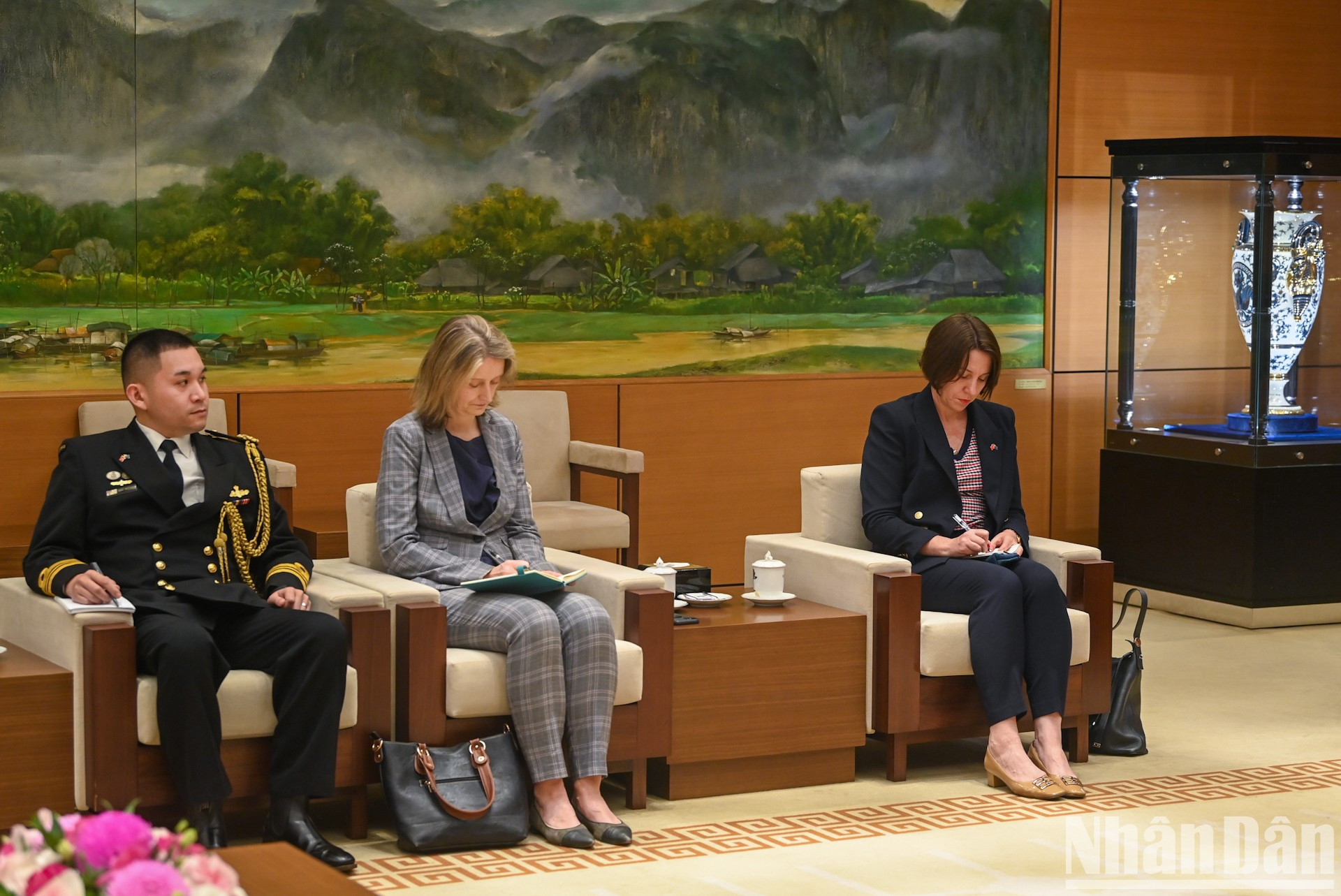 Delegados australianos en el evento.