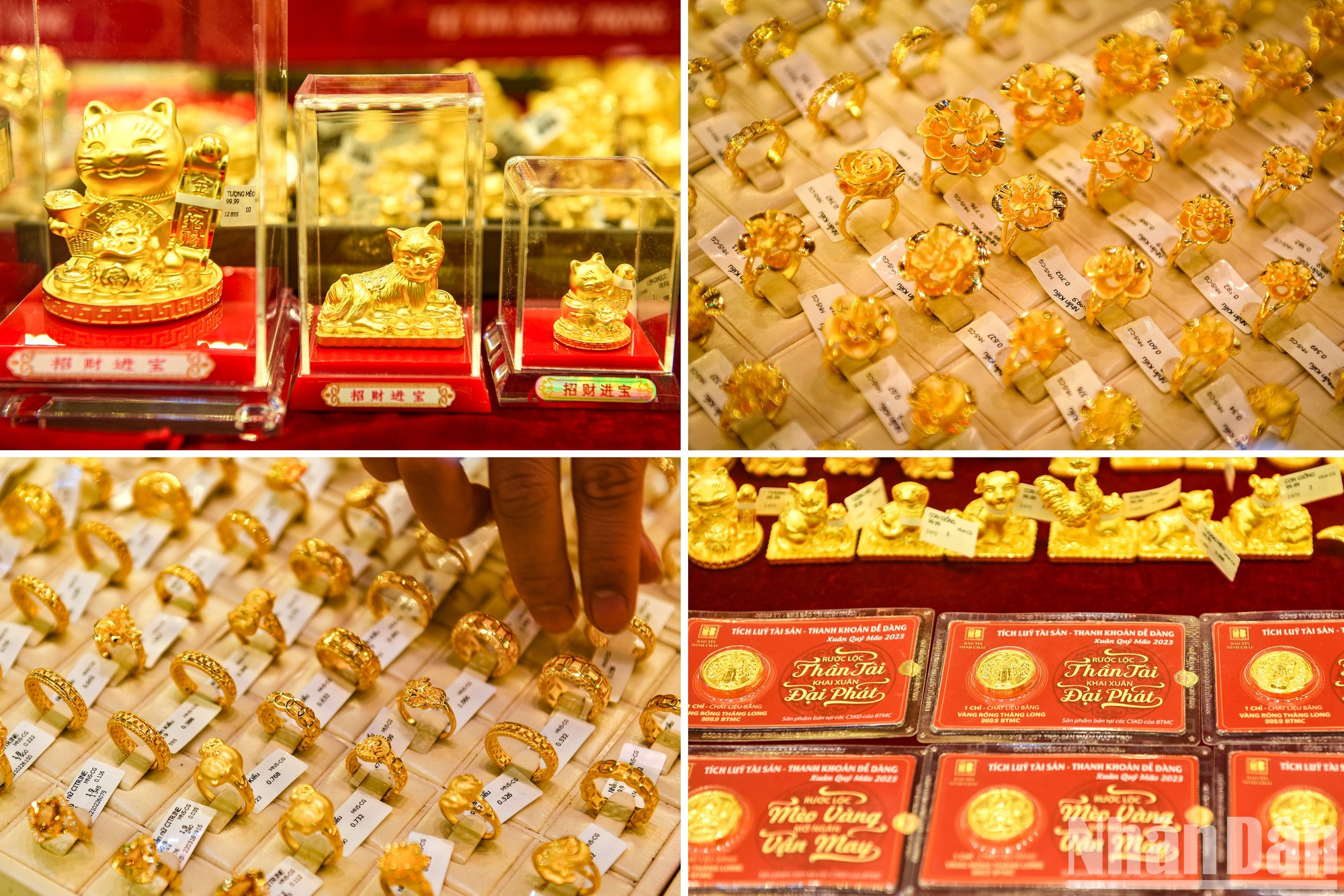 Las joyas con forma de mascota como el gato de la fortuna también llaman la atención de los compradores. Las joyas con forma de mascota como el gato de la fortuna también llaman la atención de los compradores.