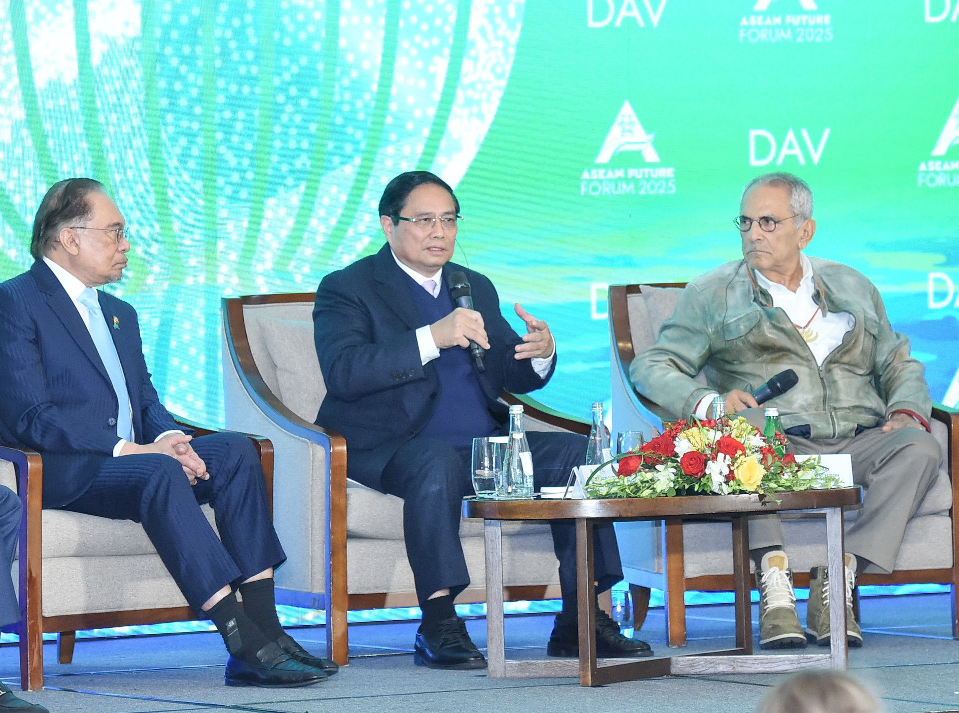 El primer ministro vietnamita, Pham Minh Chinh, en el Foro.