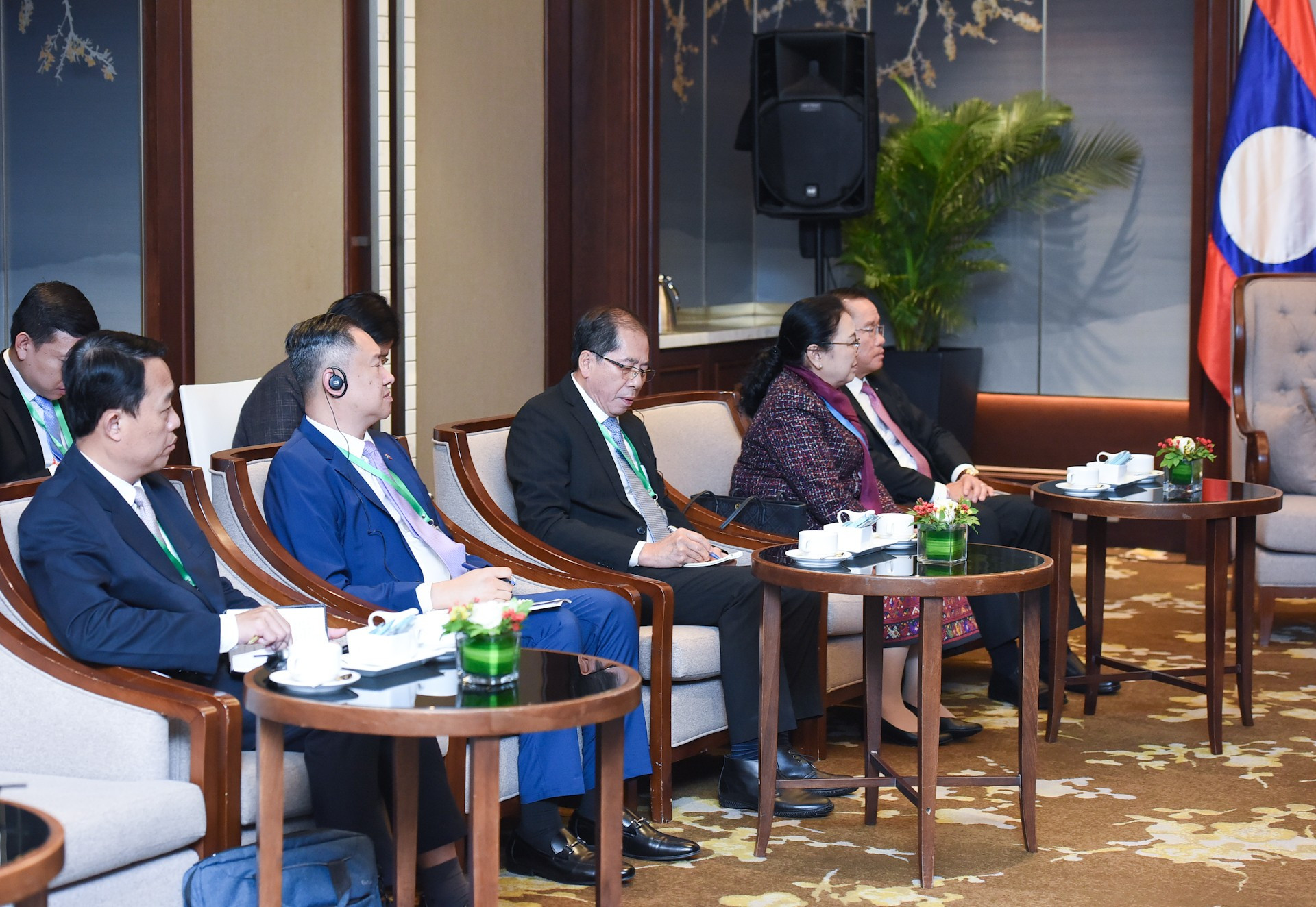 Delegados laosianos en el encuentro. Delegados laosianos en el encuentro.