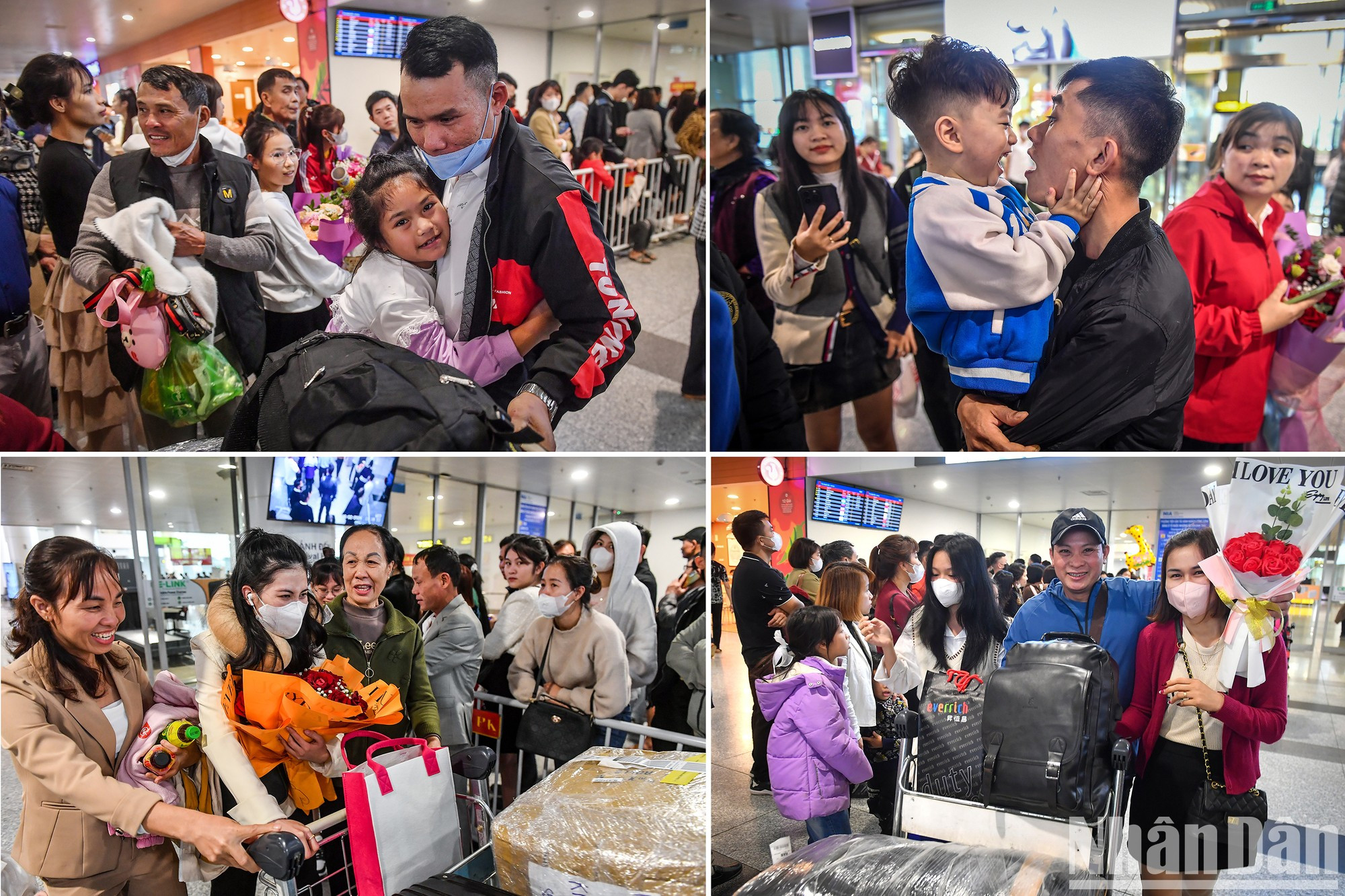 La alegría del reencuentro en el Tet.