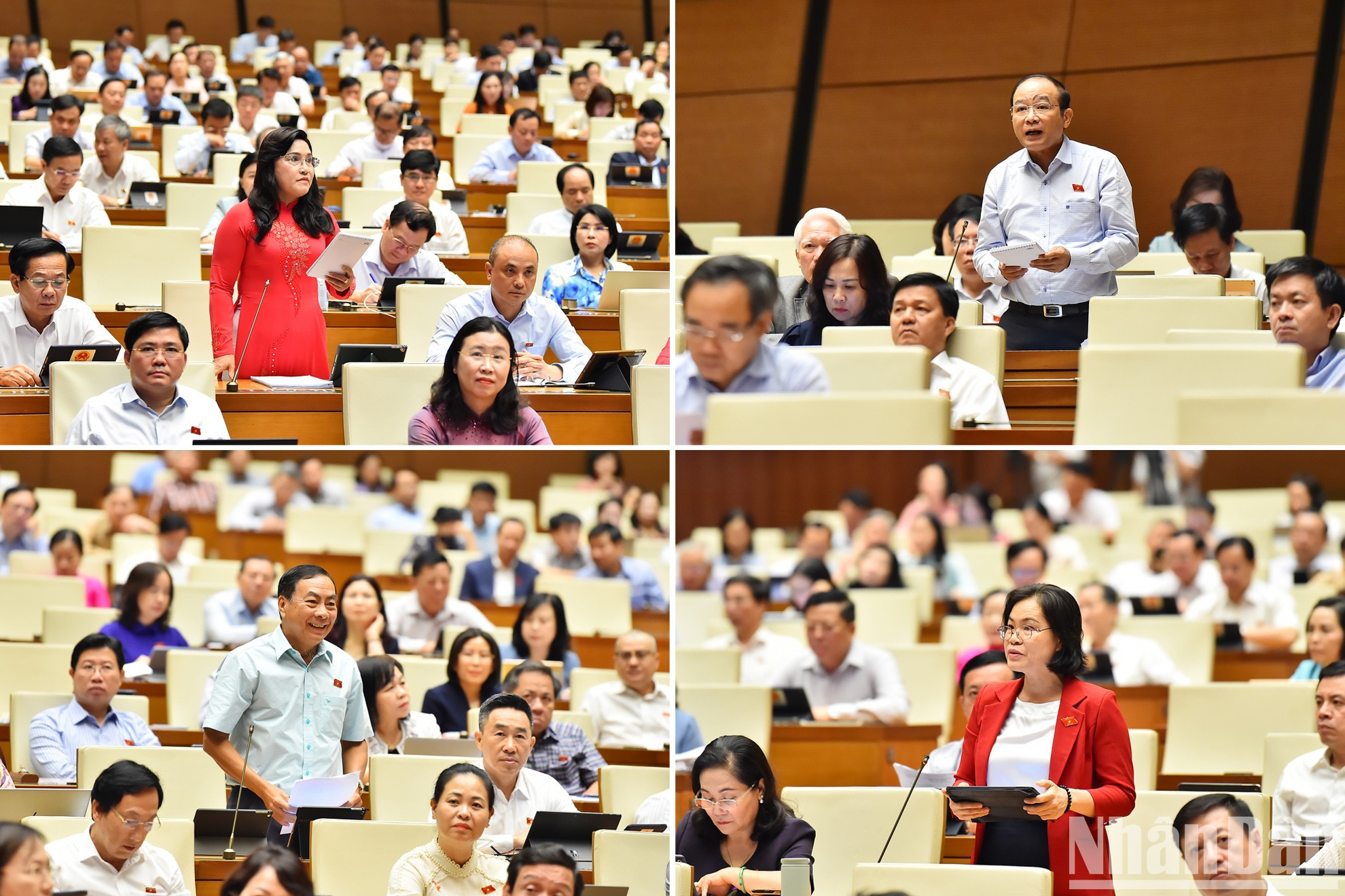 Los delegados en la sesión de interpelación.