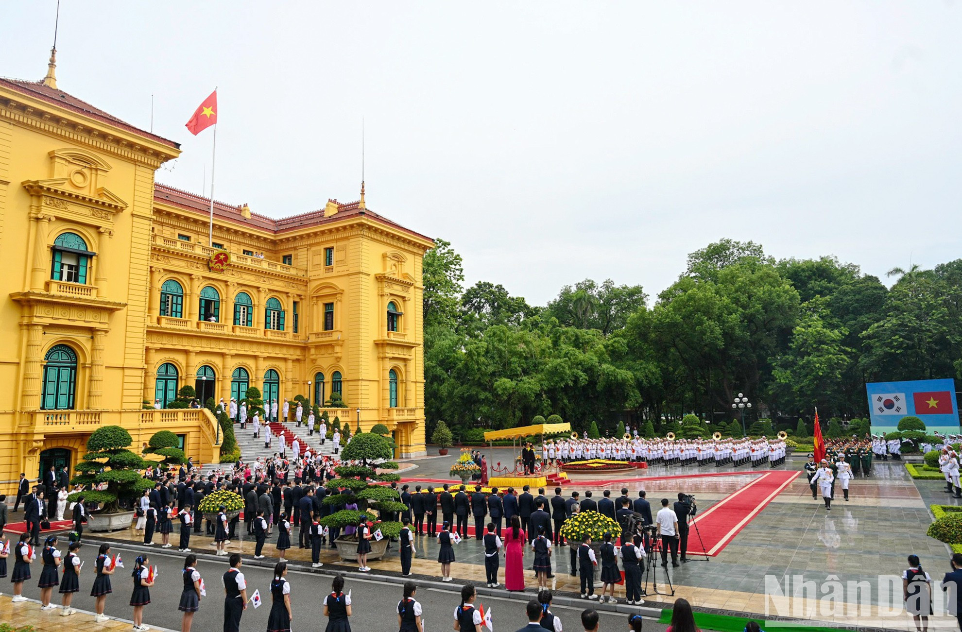 Panorama de la ceremonia de bienvenida.
