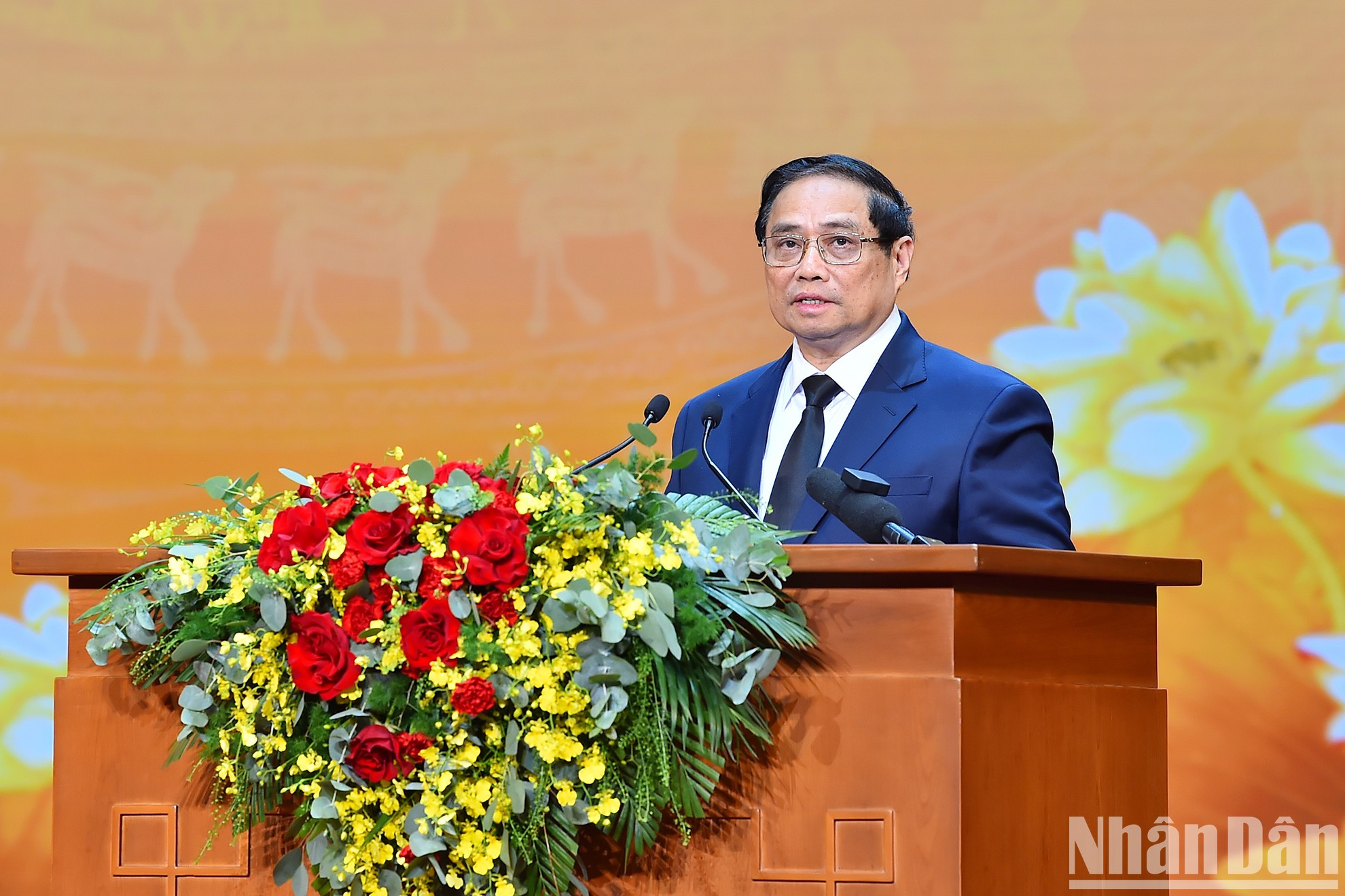 El premier Pham Minh Chinh habla en la cita. El premier Pham Minh Chinh habla en la cita.