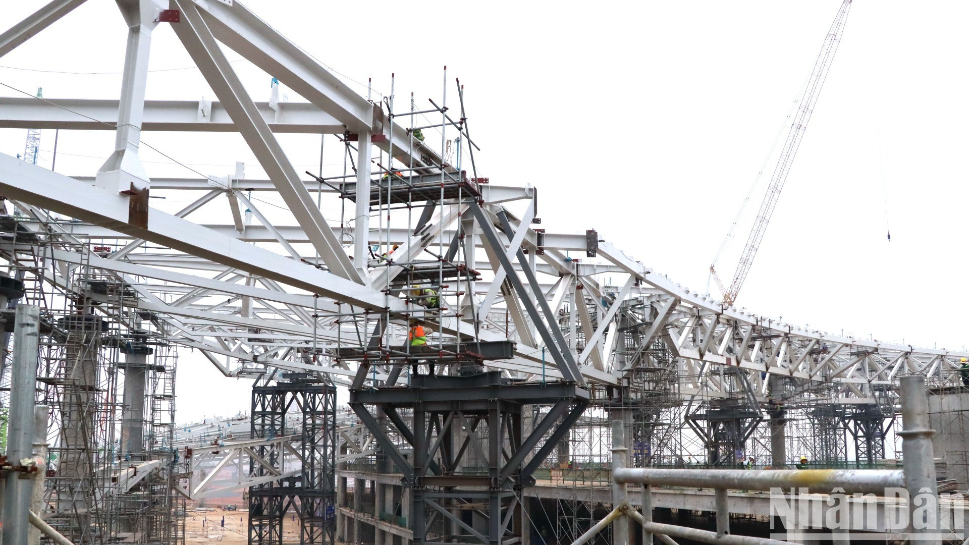 La construcción de un terminal en el aeropuerto de Long Thanh.