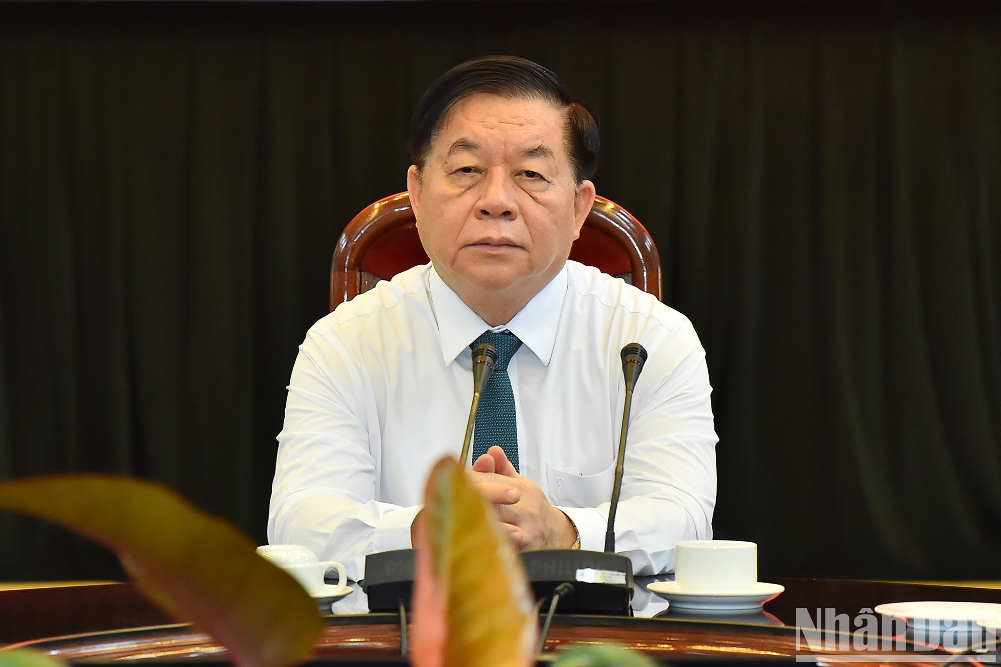 El jefe de la Comisión de Comunicación y Educación del Comité Central del Partido Comunista de Vietnam, Nguyen Trong Nghia.