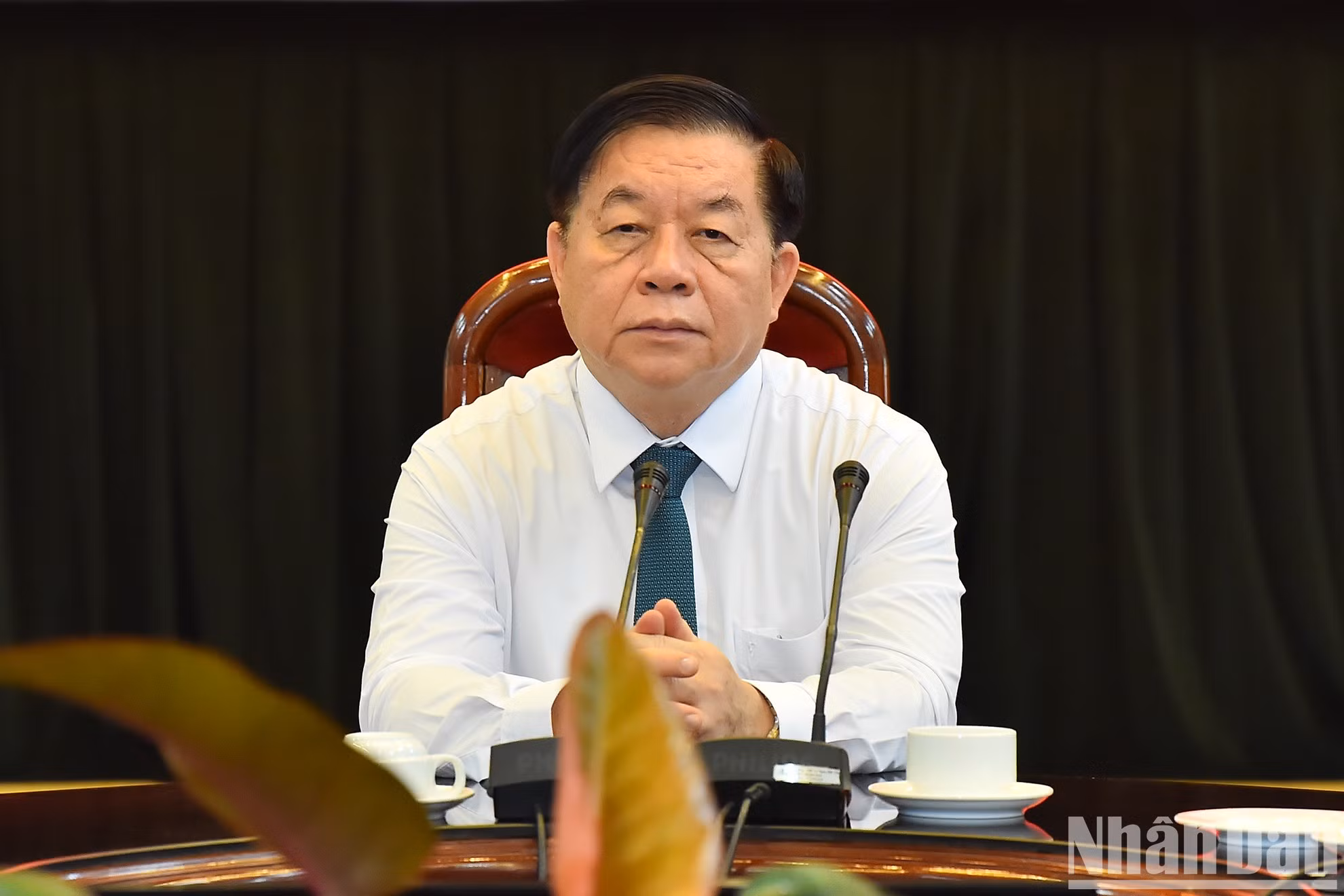 El jefe de la Comisión de Comunicación y Educación del Comité Central del Partido Comunista de Vietnam, Nguyen Trong Nghia.