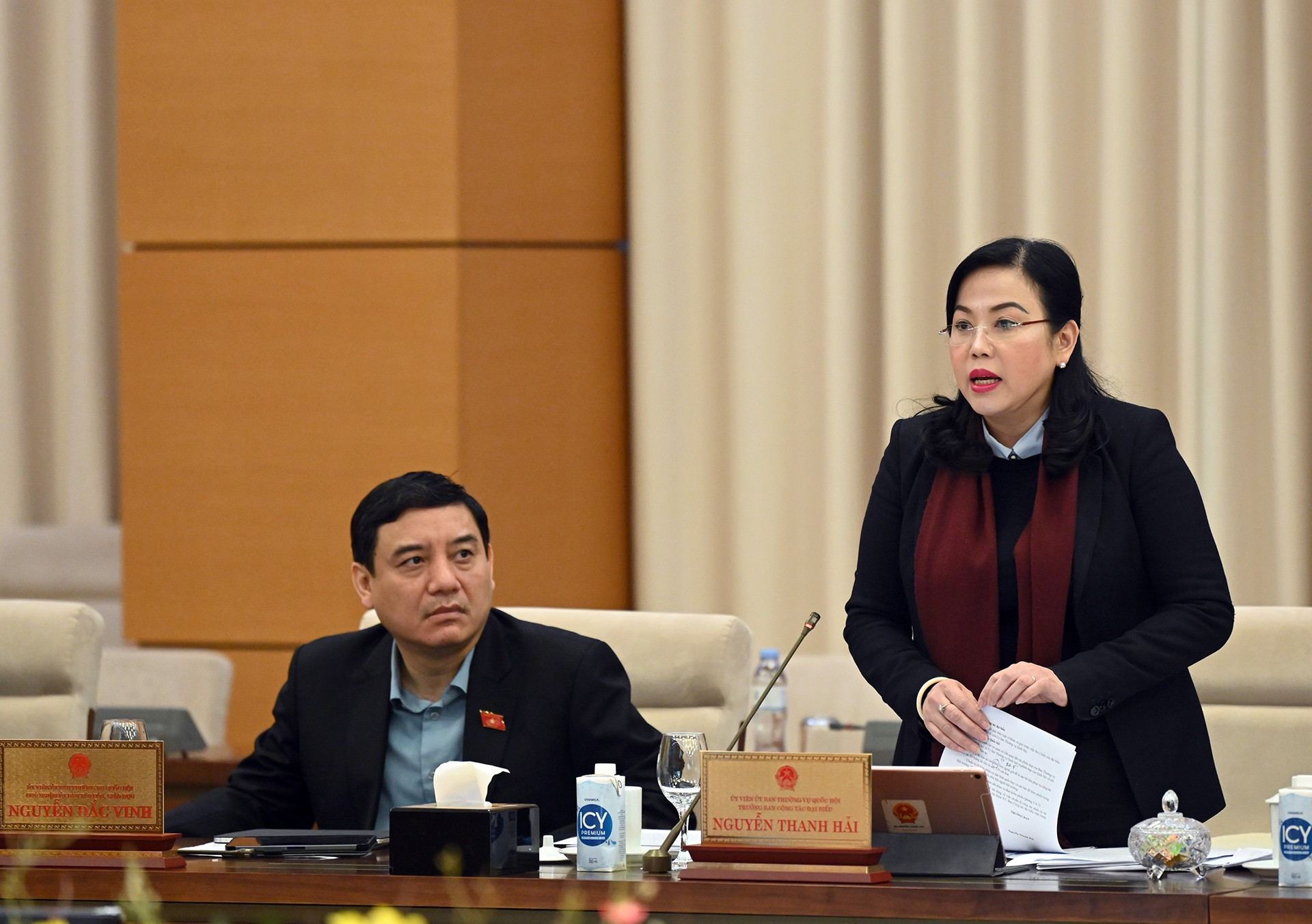 La jefa de la Comisión de Asuntos de Delegados del órgano legislativo, Nguyen Thanh Hai. La jefa de la Comisión de Asuntos de Delegados del órgano legislativo, Nguyen Thanh Hai.