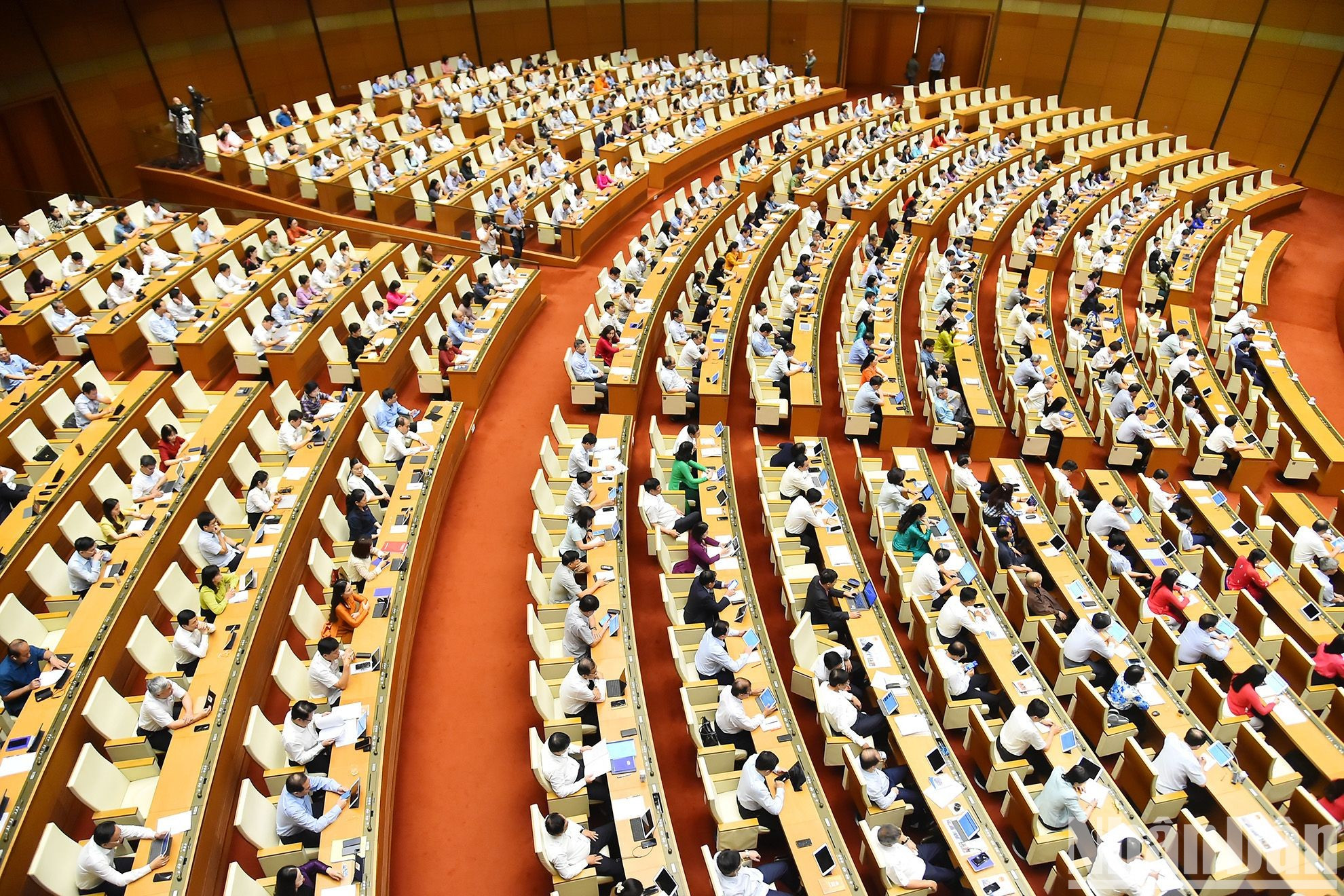 Delegados acuden al evento.