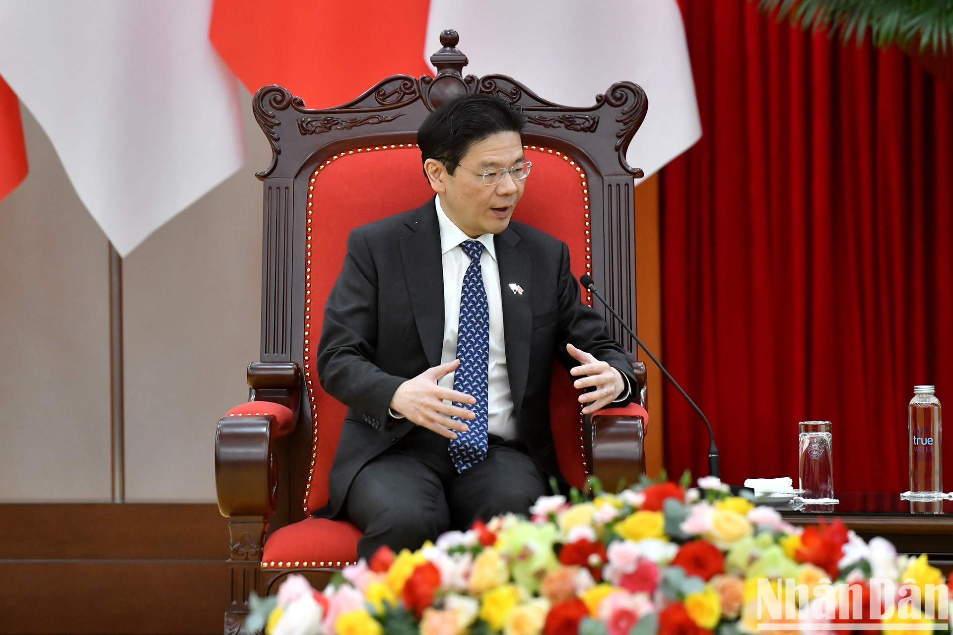 El primer ministro y el secretario general del Partido de Acción Popular de Singapur, Lawrence Wong. El primer ministro y el secretario general del Partido de Acción Popular de Singapur, Lawrence Wong.