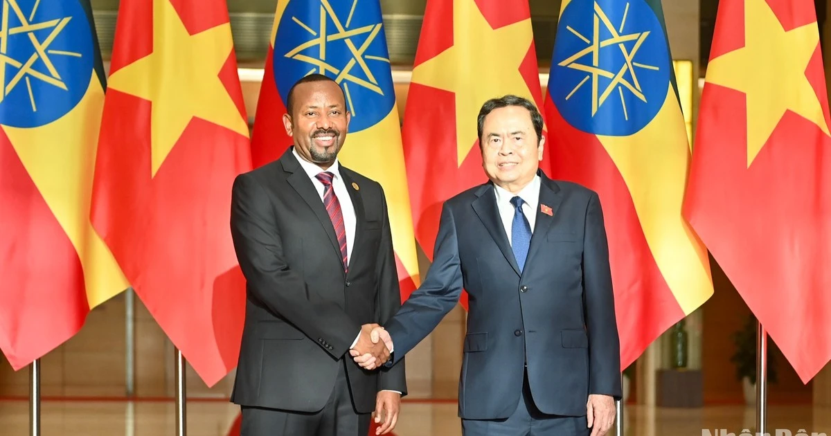 [Foto] Máximo legislador de Vietnam recibe al premier de Etiopía
