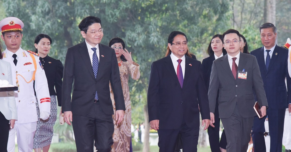 [Foto] Premier de Vietnam dialoga con su homómogo de Singapur