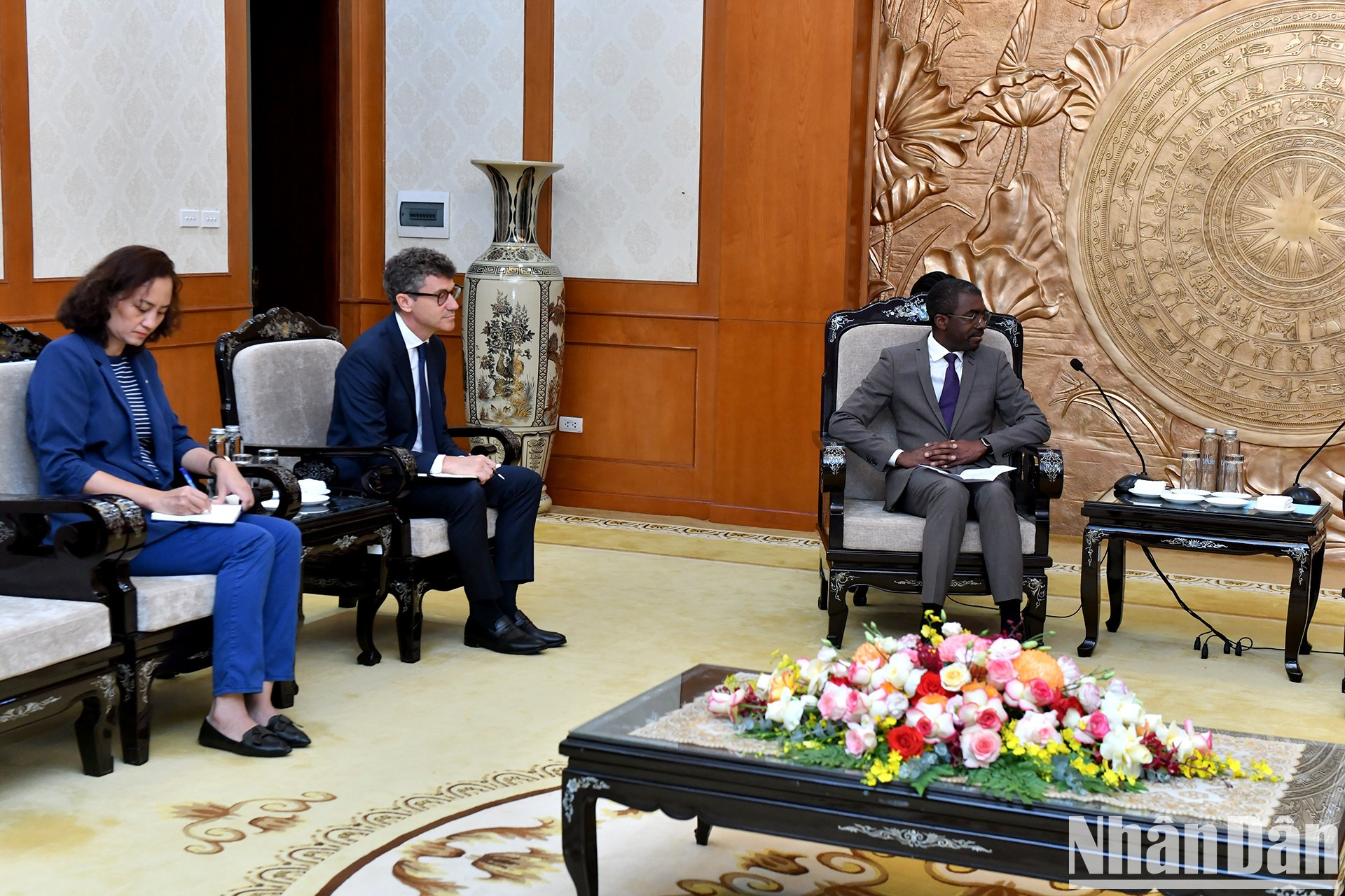 El director del Centro del Patrimonio Mundial de la Unesco, Lazare Eloundou Assomo, habla en la cita.