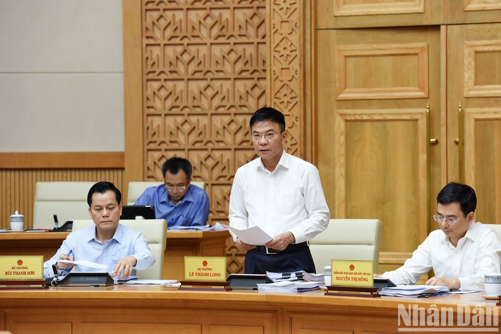 El ministro de Justicia, Le Thanh Long.