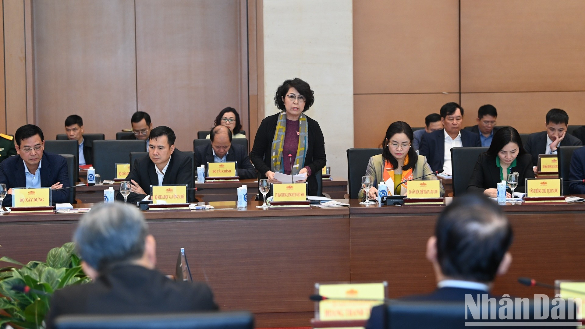 La vicepresidenta del Comité Central del Frente de la Patria de Vietnam To Thi Bich Chau habla en la cita. La vicepresidenta del Comité Central del Frente de la Patria de Vietnam To Thi Bich Chau habla en la cita.