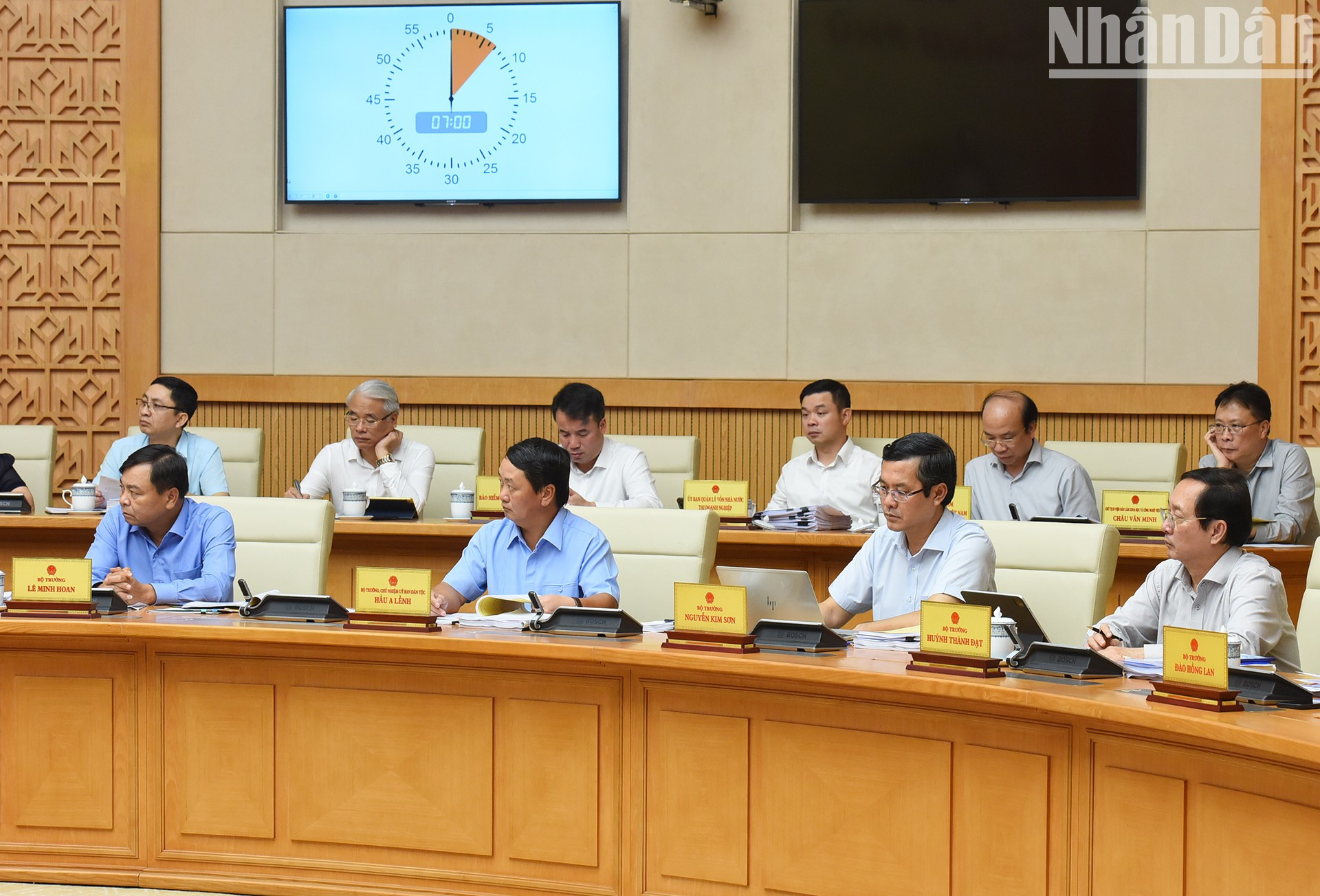 Delegados en la reunión.