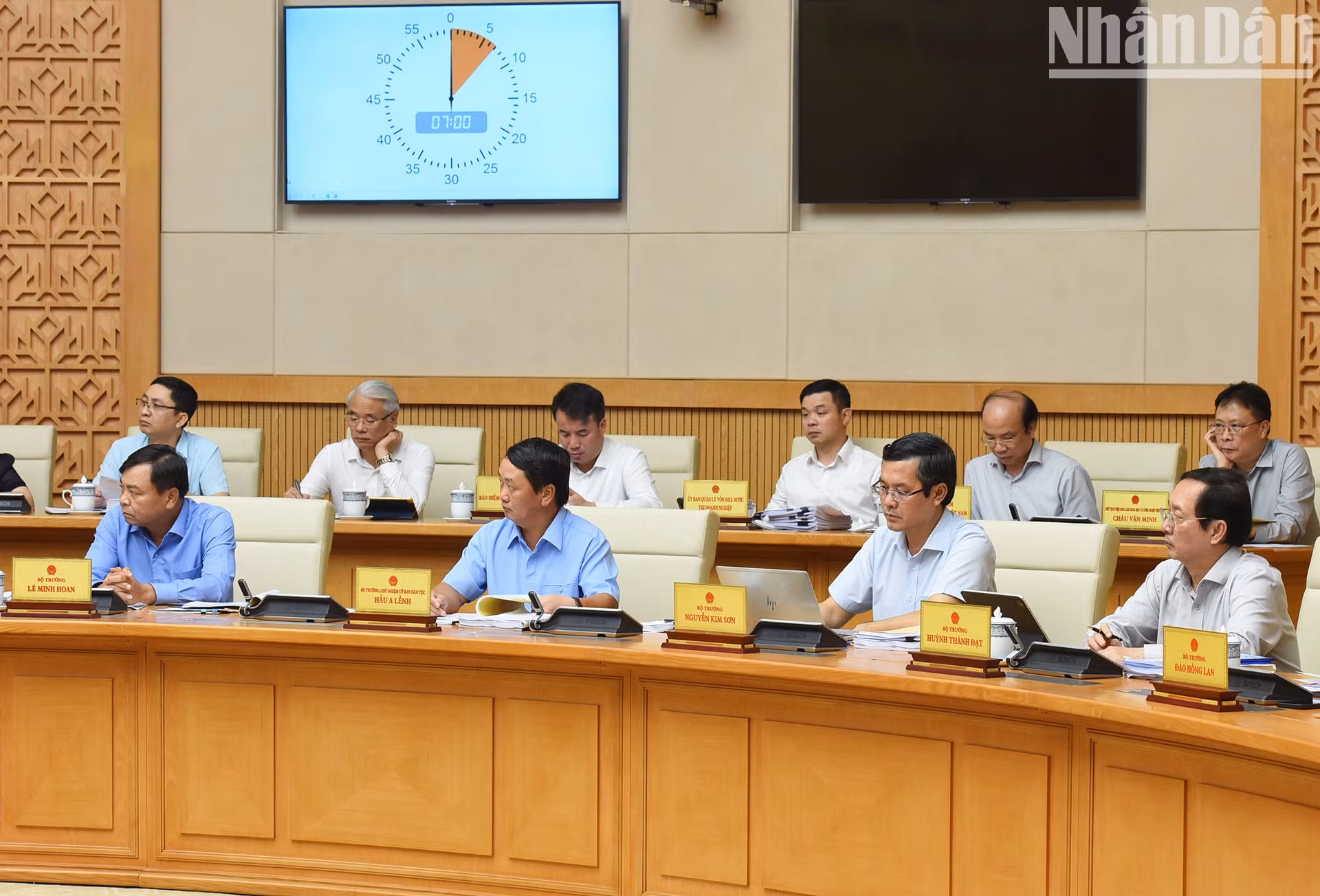 Delegados en la reunión.