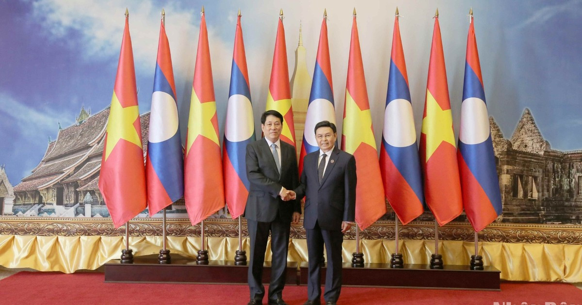 [Foto] Presidente vietnamita se reúne con el titular de Asamblea Nacional de Laos