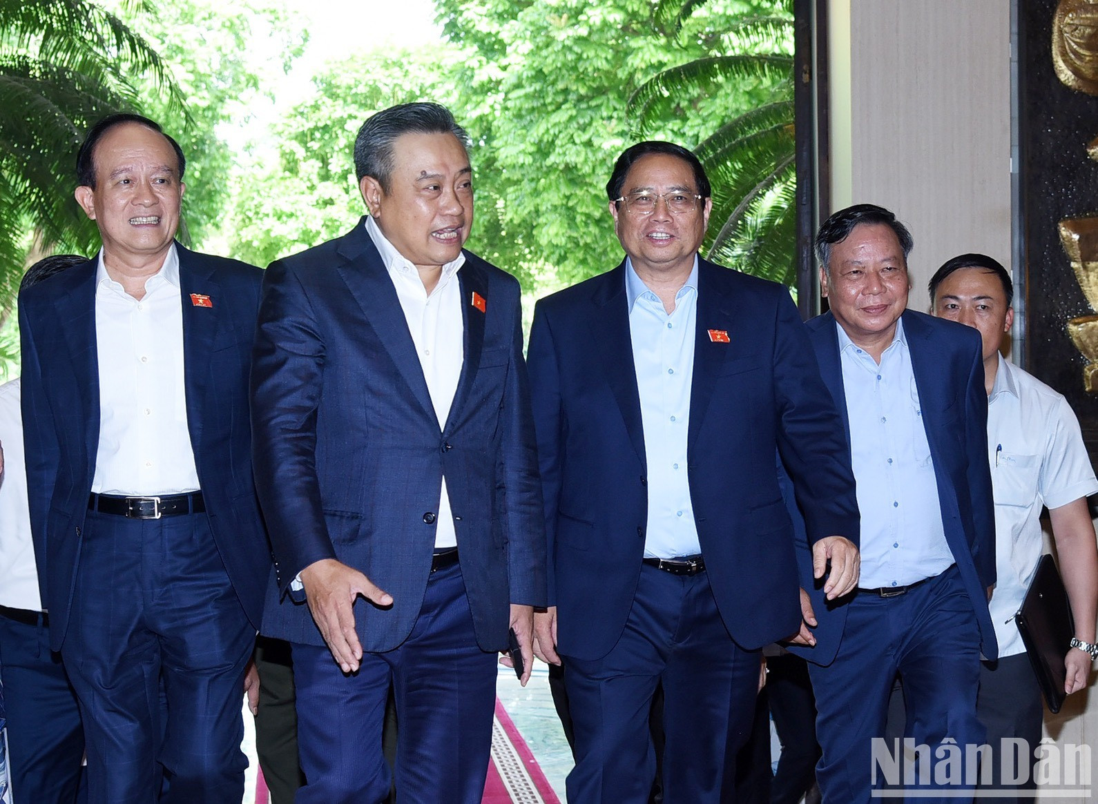 El primer ministro de Vietnam, Pham Minh Chinh, asiste al evento.