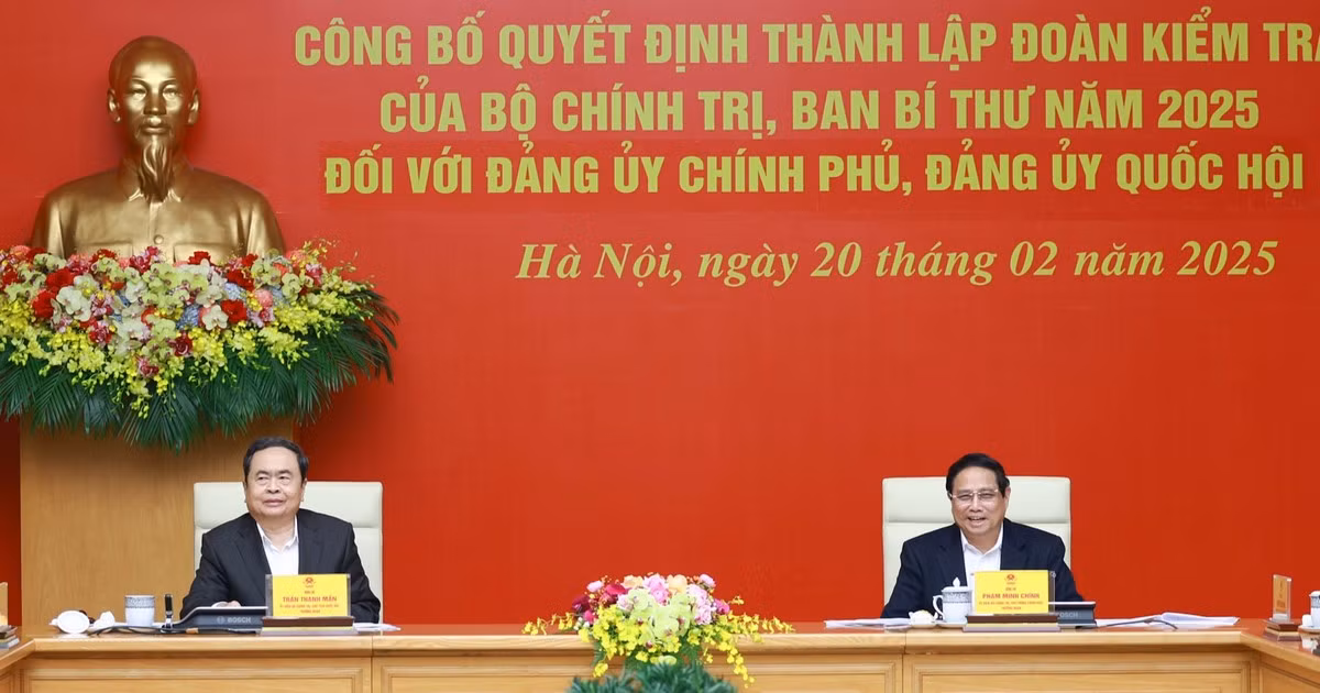 [Foto] Establecen grupos de inspección a Comités partidistas en Gobierno y Parlamento de Vietnam