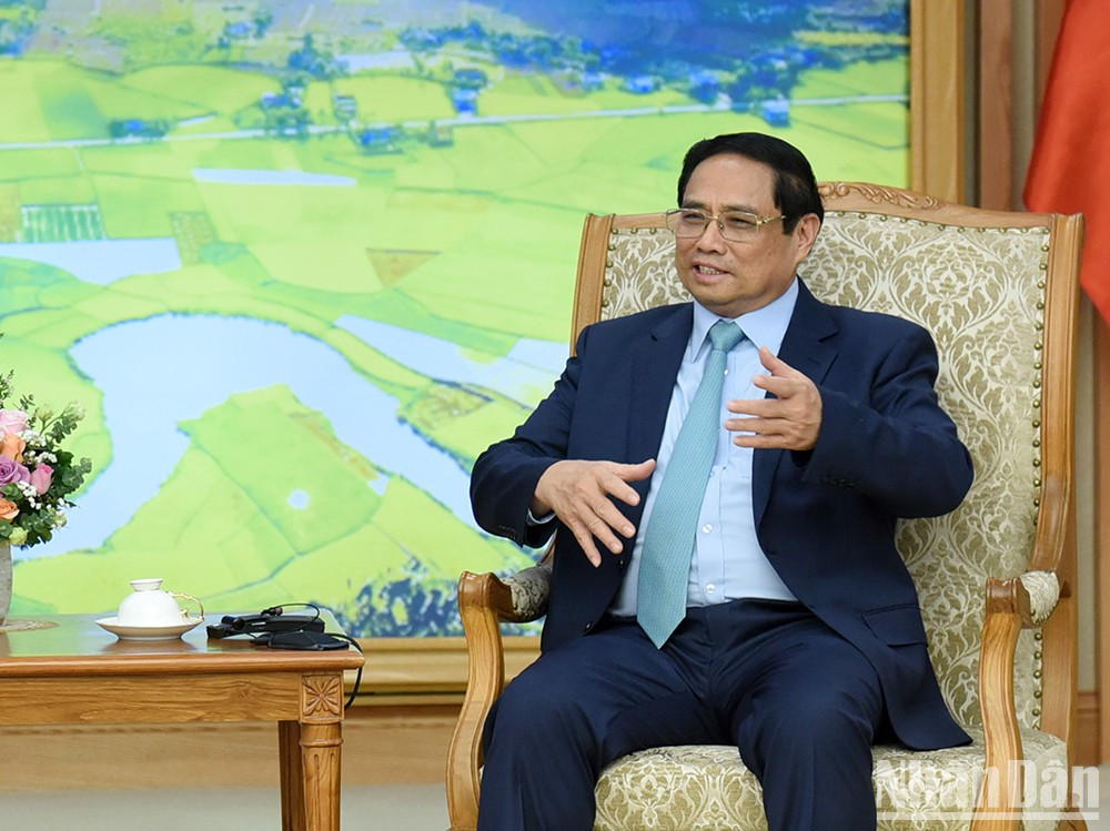 [Foto] Premier vietnamita recibe a una delegación del estado de California ảnh 3