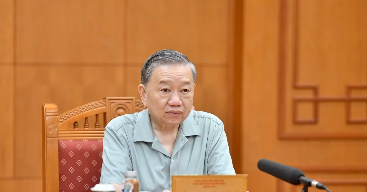 El secretario general del Partido Comunista y presidente de Vietna, To Lam.