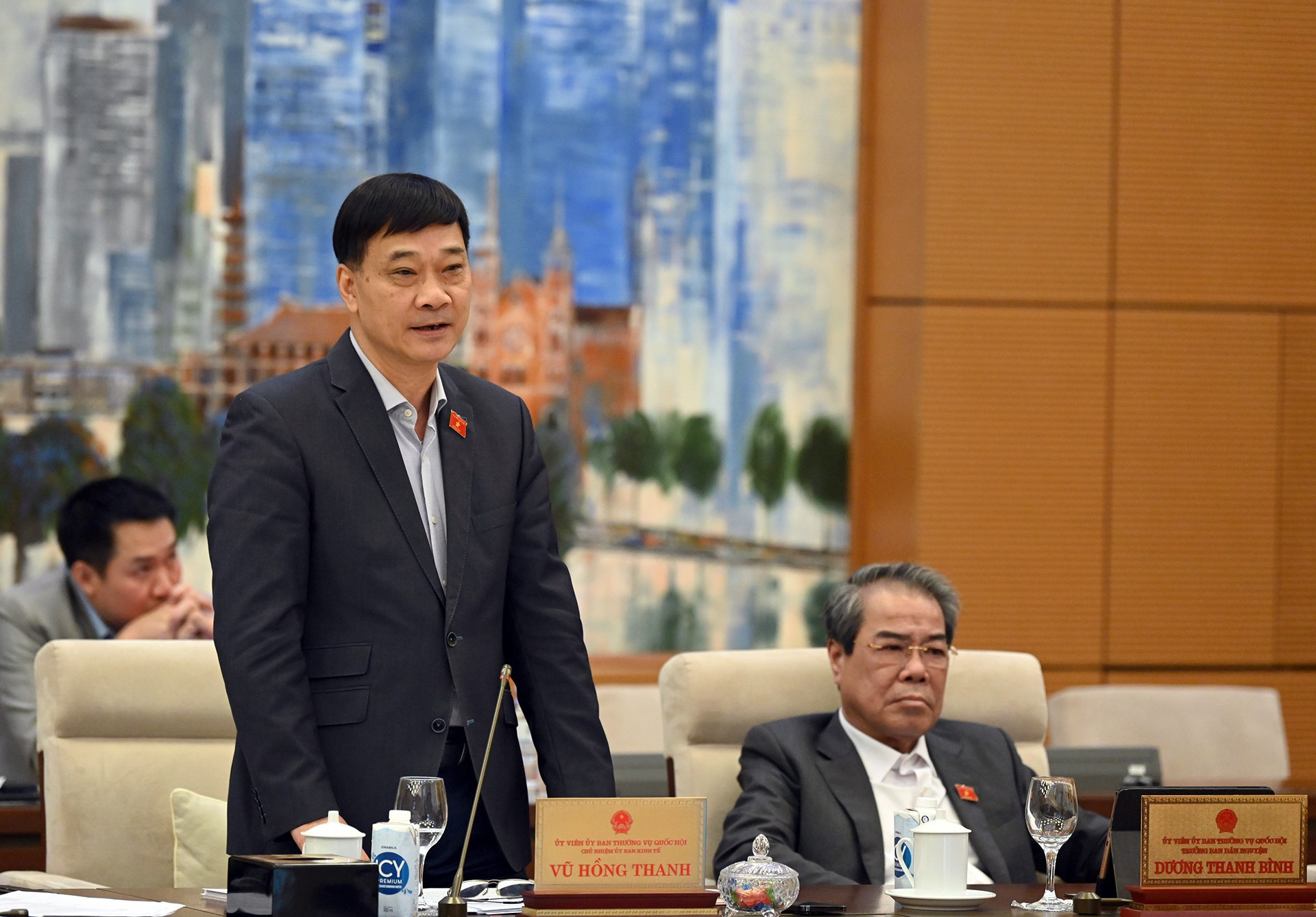 El jefe de la Comisión de Asuntos Económicos del Parlamento Vu Hong Thanh. El jefe de la Comisión de Asuntos Económicos del Parlamento Vu Hong Thanh.