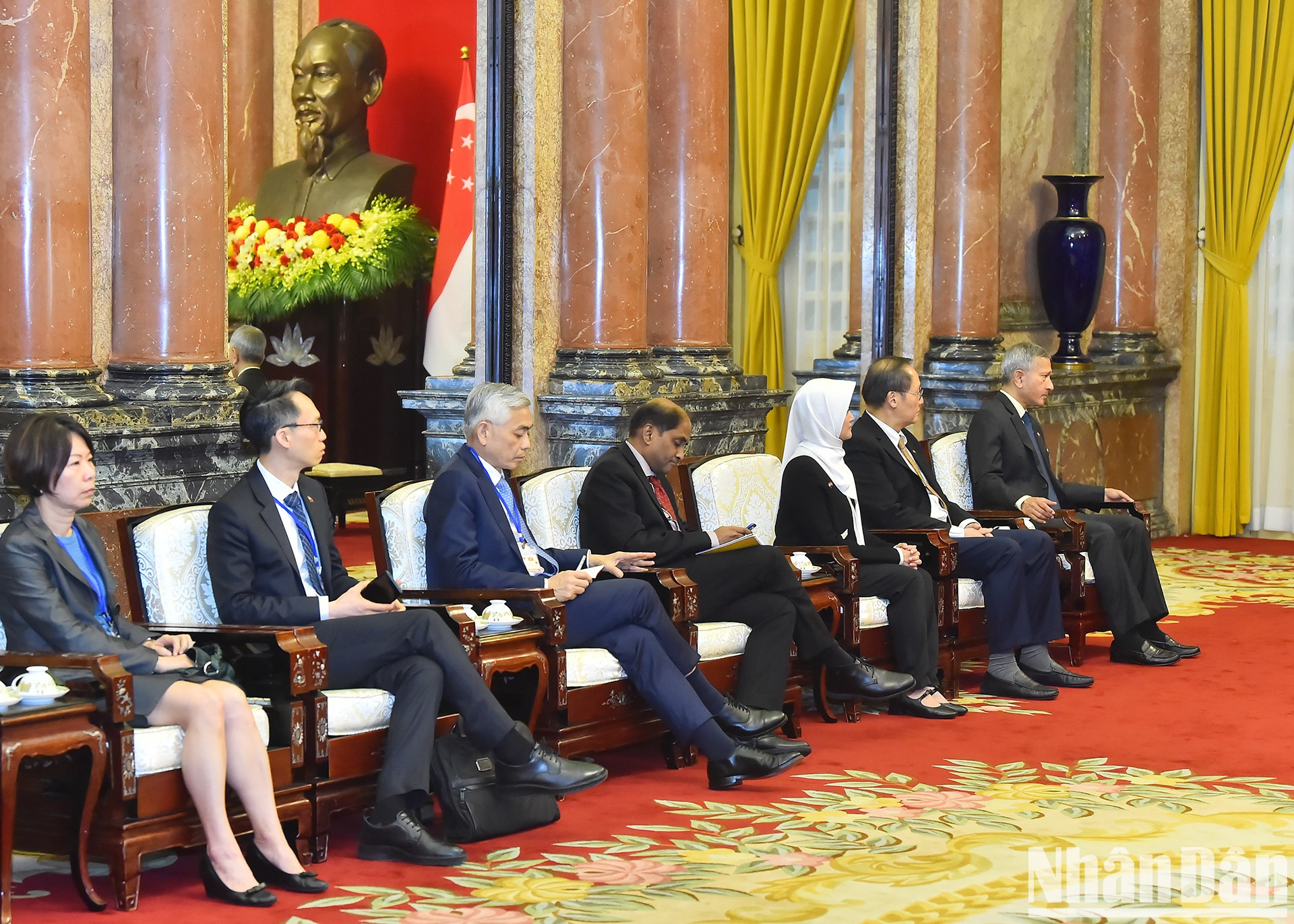 Asistentes singapurenses al encuentro.