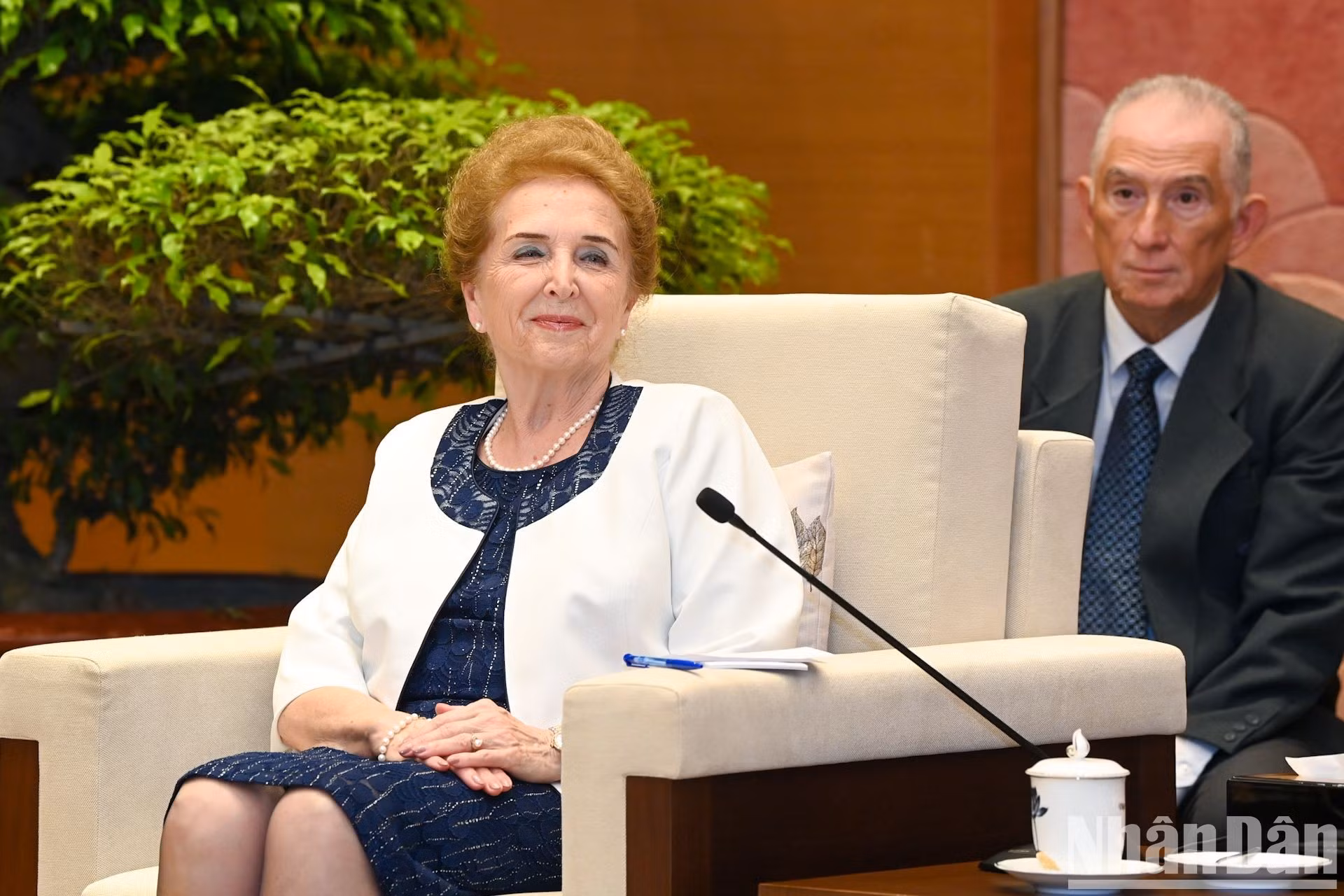La primera vicepresidenta de la Asamblea Nacional de Hungría, Márta Mátrai. La primera vicepresidenta de la Asamblea Nacional de Hungría, Márta Mátrai.