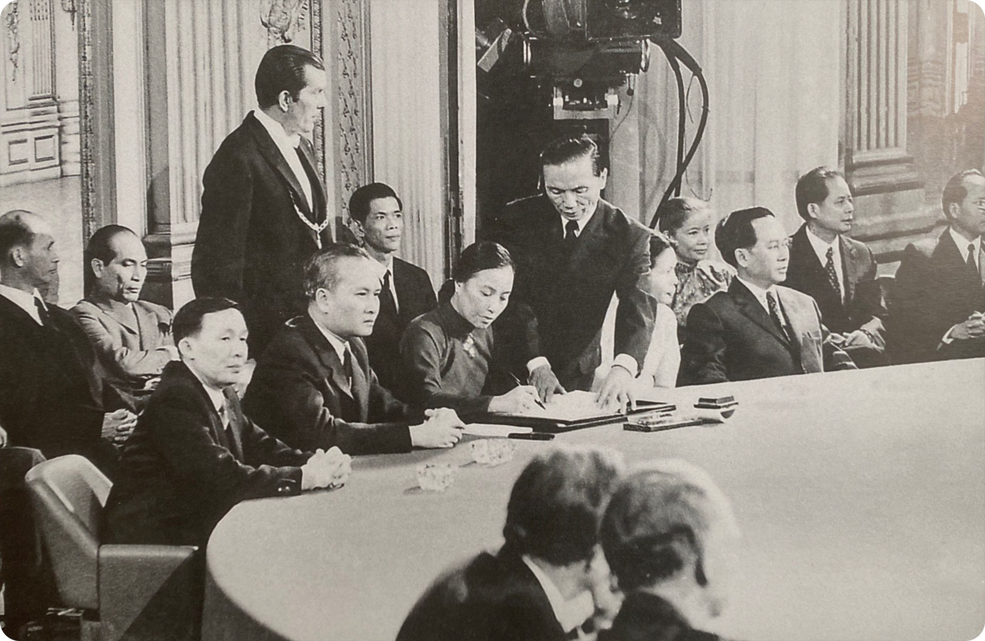Nguyen Thi Binh, ministra de Relaciones Exteriores fue representante del Gobierno Revolucionario Provisional de la República de Vietnam del Sur.