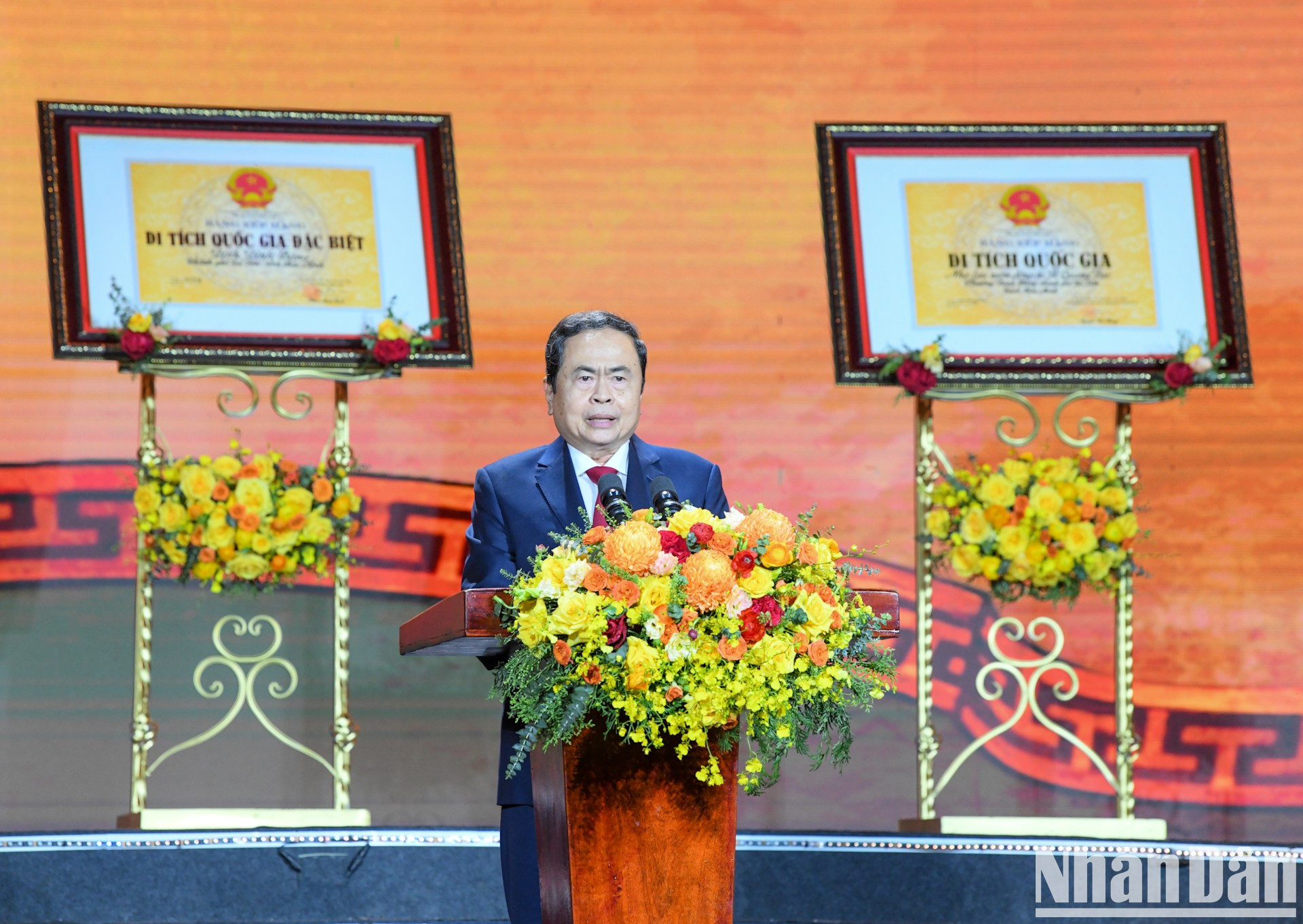 El máximo legislador de Vietnam Tran Thanh Man habla en el evento. El máximo legislador de Vietnam Tran Thanh Man habla en el evento.