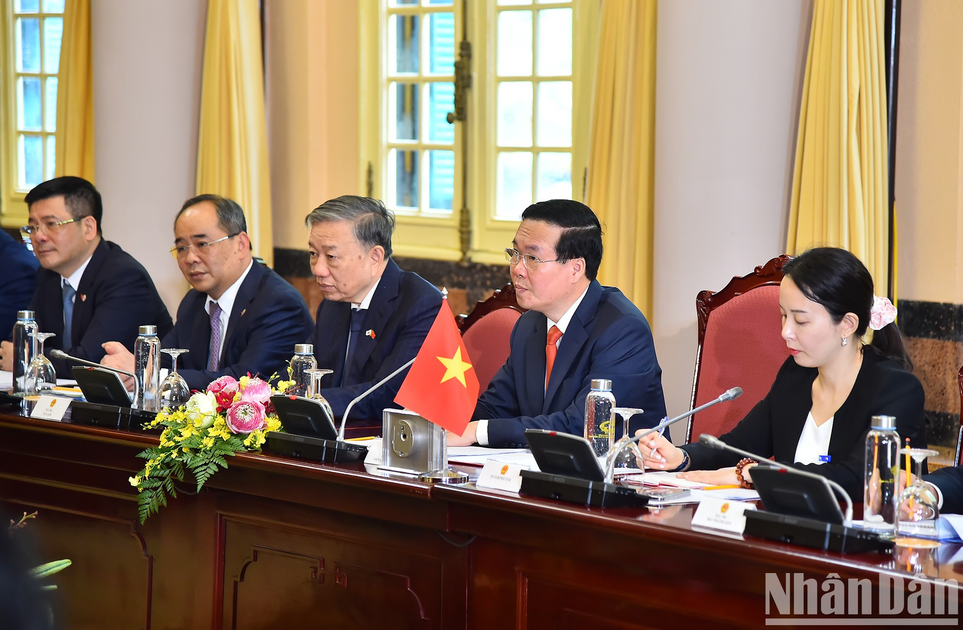 El presidente de Vietnam, Vo Van Thuong en la cita.