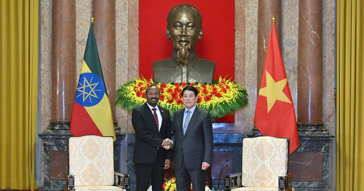 [Foto] Presidente de Vietnam sostiene encuentro con el premier de Etiopía