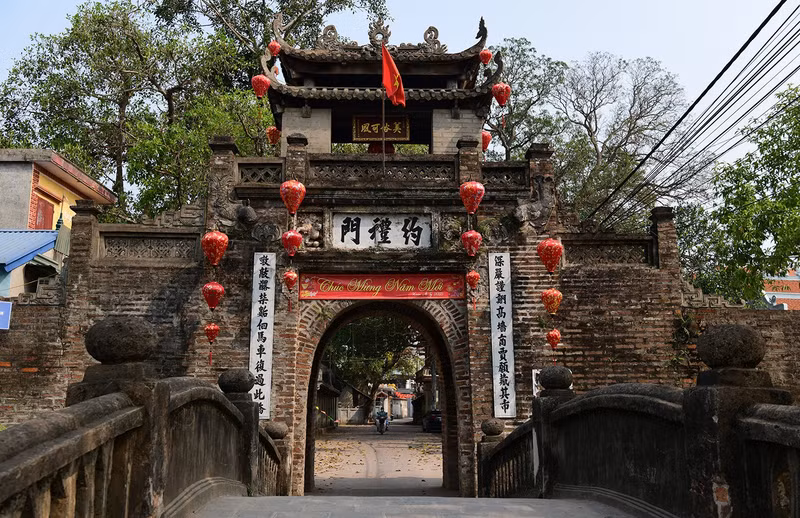 Vista de la aldea de Uoc Le. (Foto: Nhan Dan)