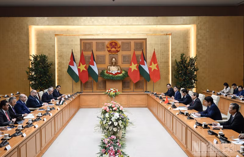 Panorama de la reunión. (Foto: Nhan Dan)