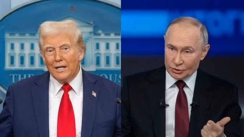 El presidente de Estados Unidos, Donald Trump, y su homólogo de Rusia, Vladimir Putin. (Foto: Xinhua/VNA)